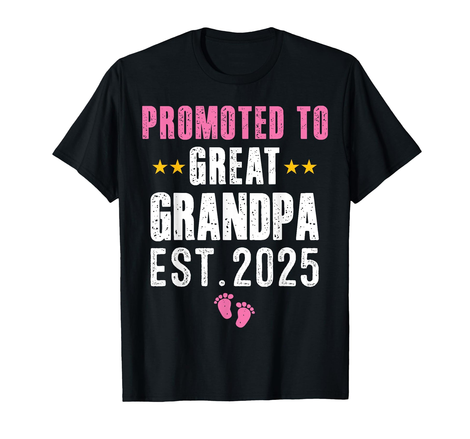 New Grandpa 2025 Promoted To Great Grandpa T-Shirt - Unique Graphic Unisex - T-Shirt, Sweatshirt, Hoodie