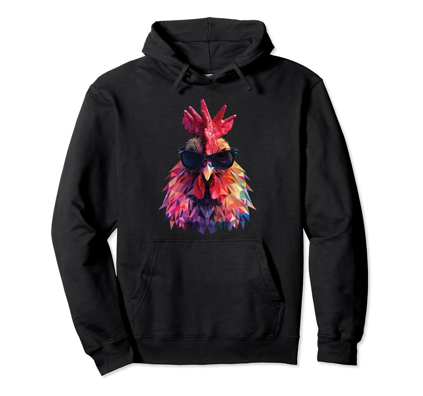Chicken Dad Mom Sunglasses Jersey Giant Hoodie - Trendy Graphic Unisex - T-Shirt, Sweatshirt, Hoodie