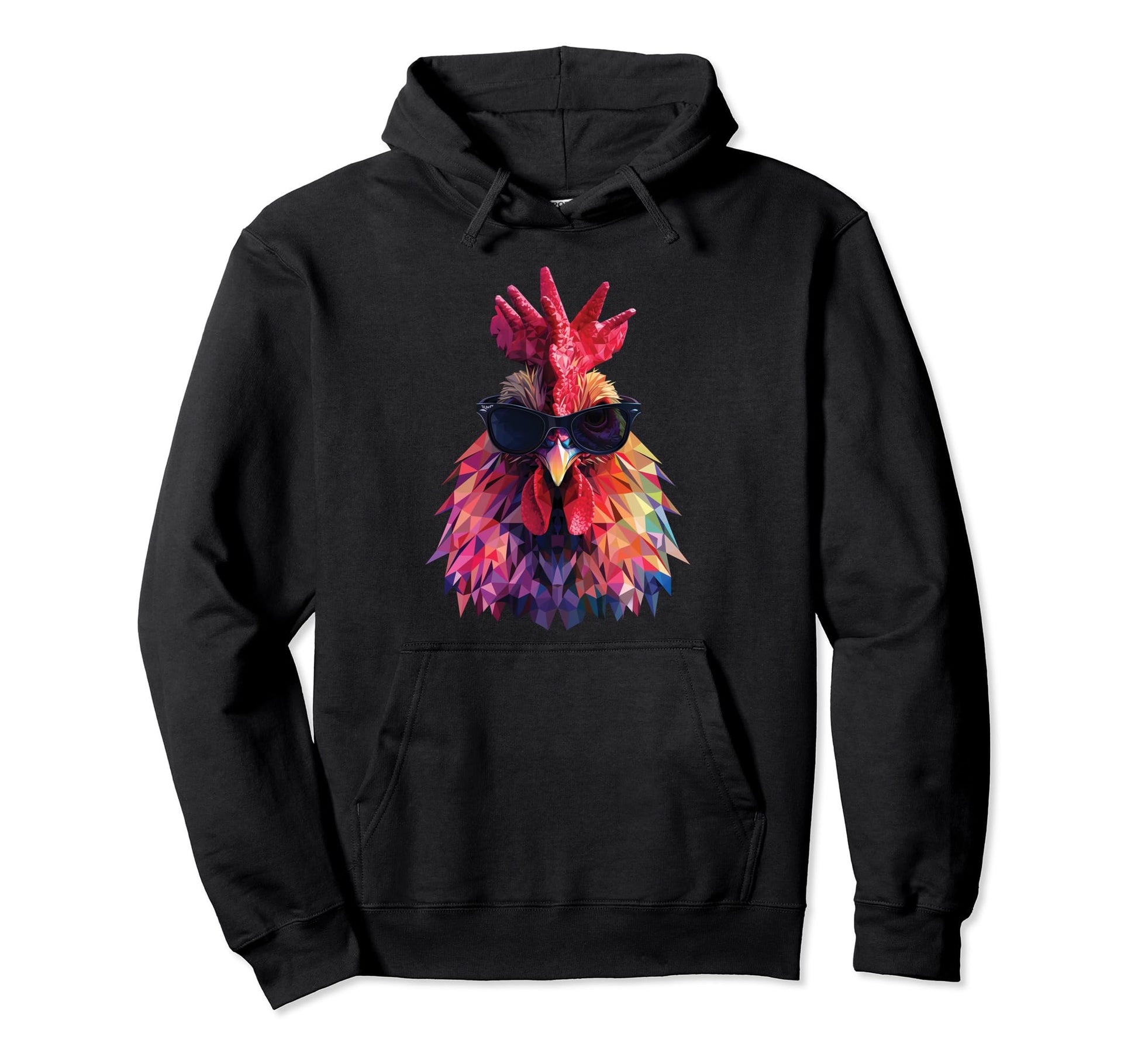 Chicken Dad Mom Sunglasses Jersey Giant Hoodie - Trendy Graphic Unisex - T-Shirt, Sweatshirt, Hoodie