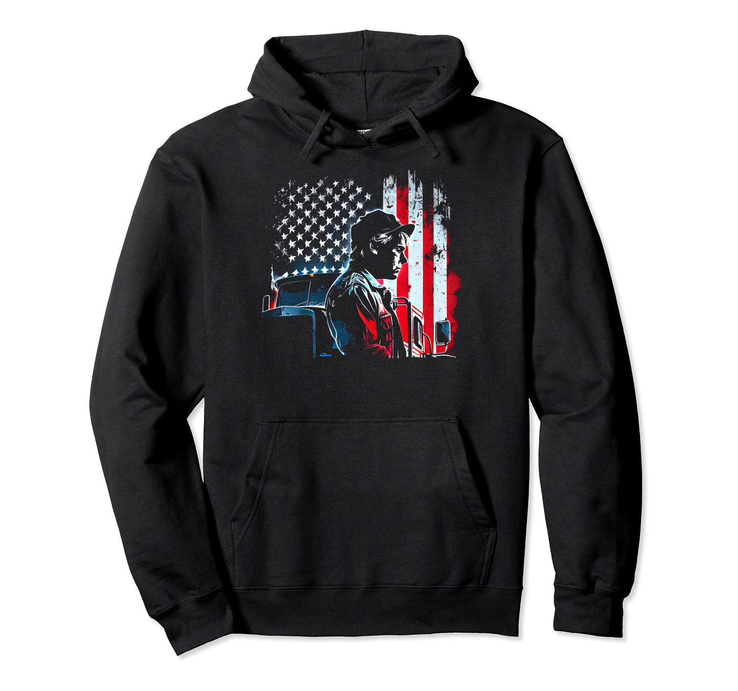 Funny Trucker American Big Rigs Diesel Hoodie - Novelty Apparel for Adults - T-Shirt, Sweatshirt, Hoodie