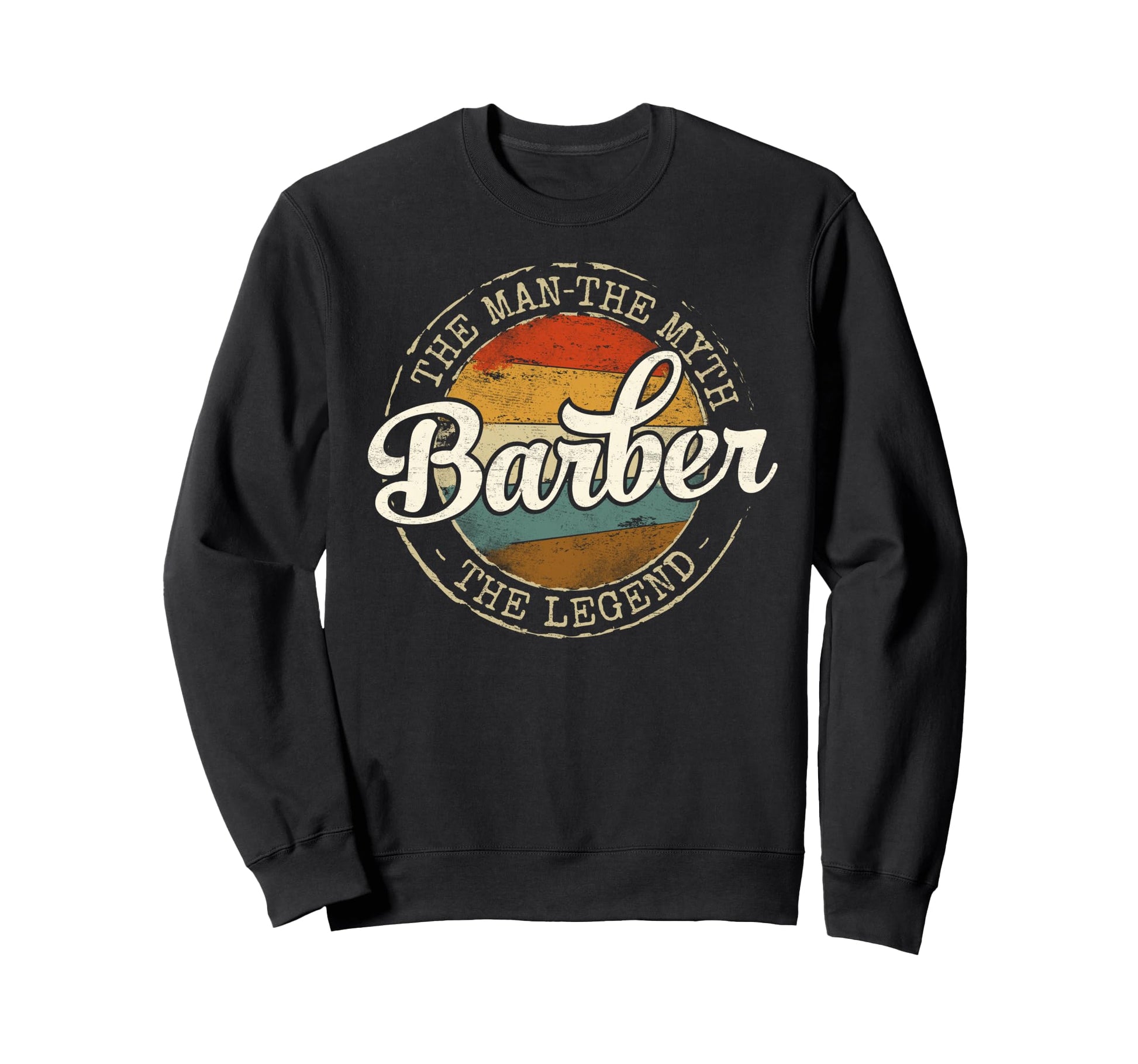 Barber Myth Legend Stamp Sweatshirt - Aesthetic Graphic for Adults - T-Shirt, Sweatshirt, Hoodie