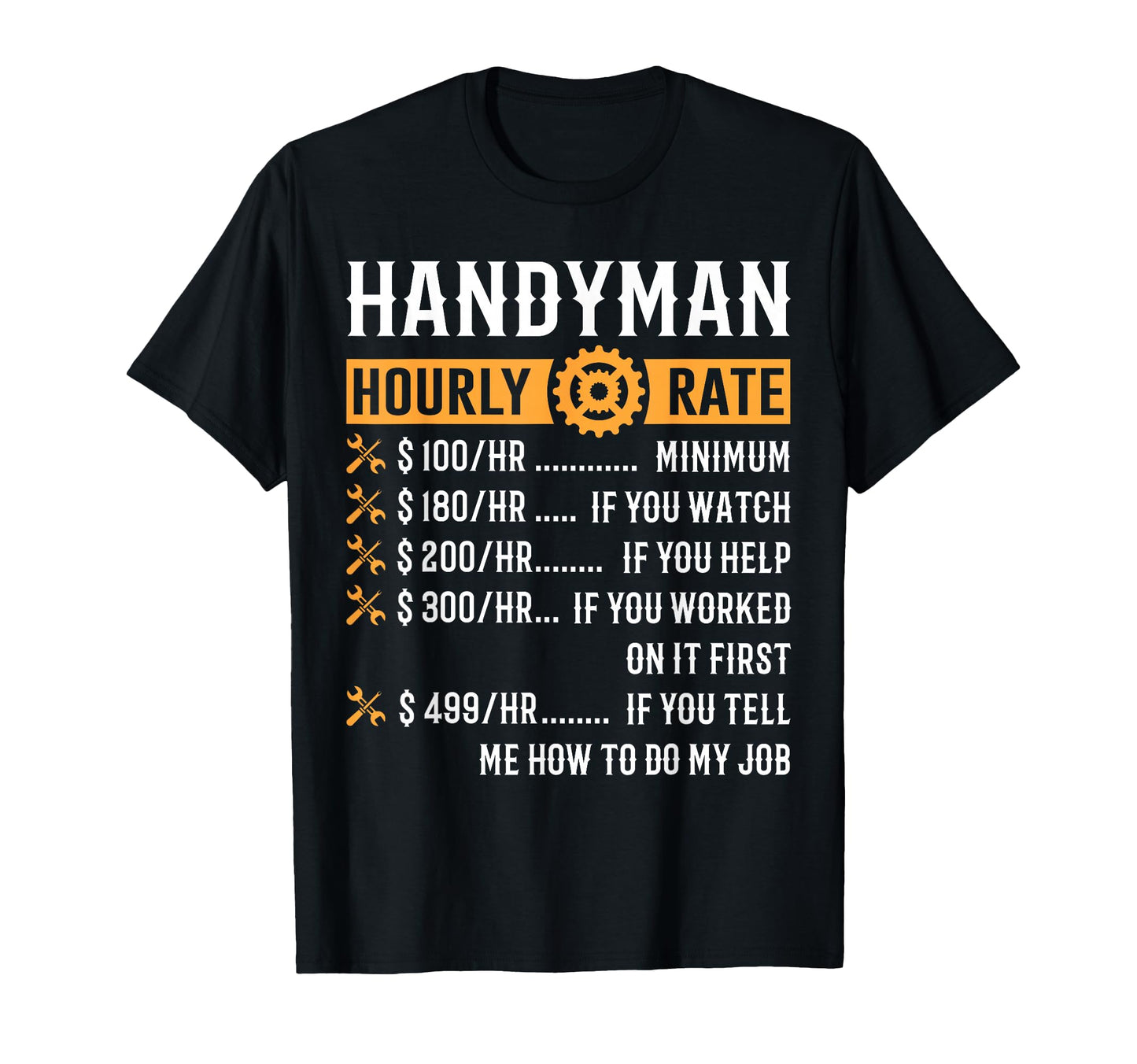 Funny Handyman Gifts Thnh Black T-Shirt - Casual Everyday Wear Men Women - T-Shirt, Sweatshirt, Hoodie