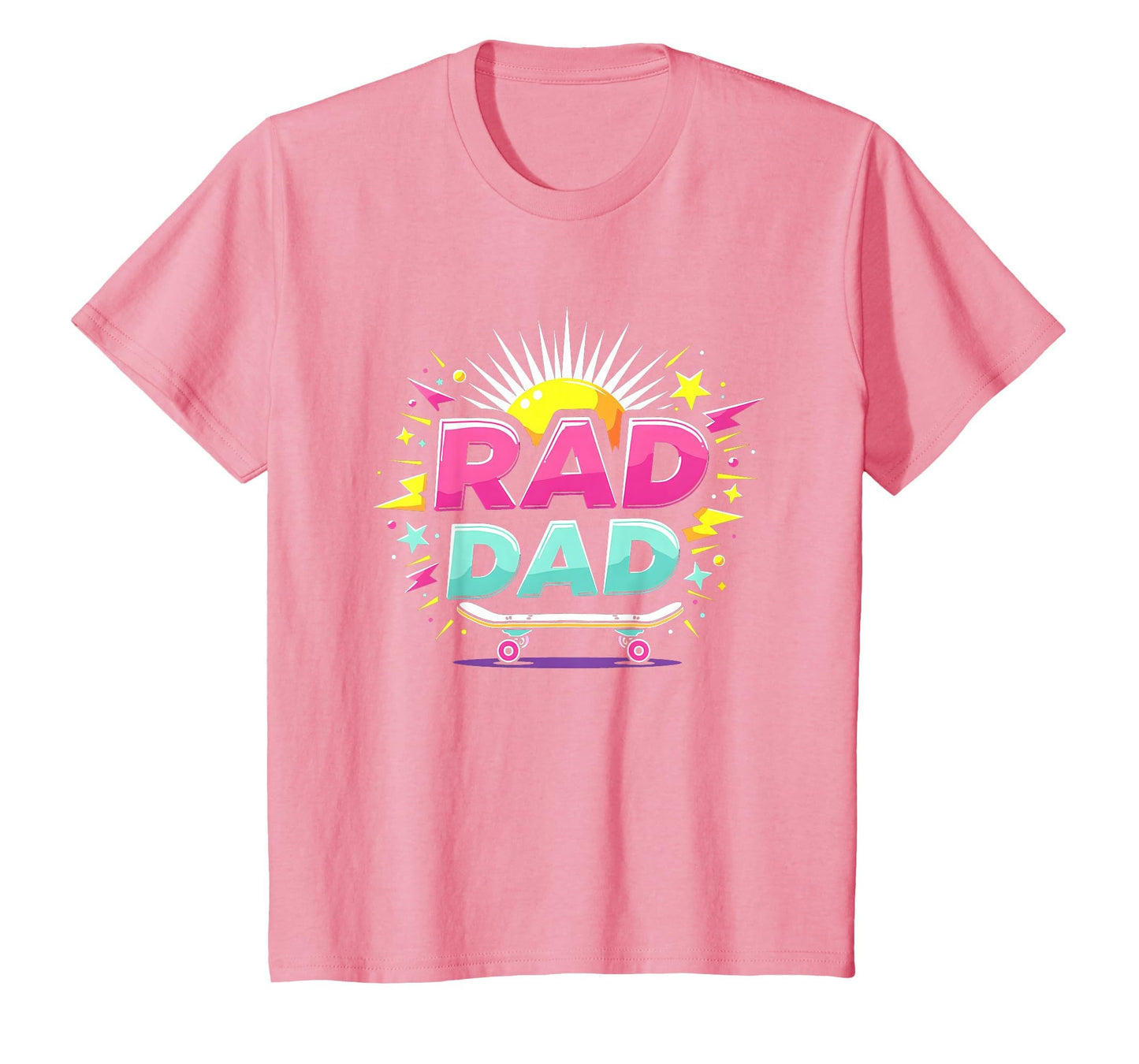 Dads Club Rad Dad Skateboard T-Shirt - Minimalist Print for Adults - T-Shirt, Sweatshirt, Hoodie