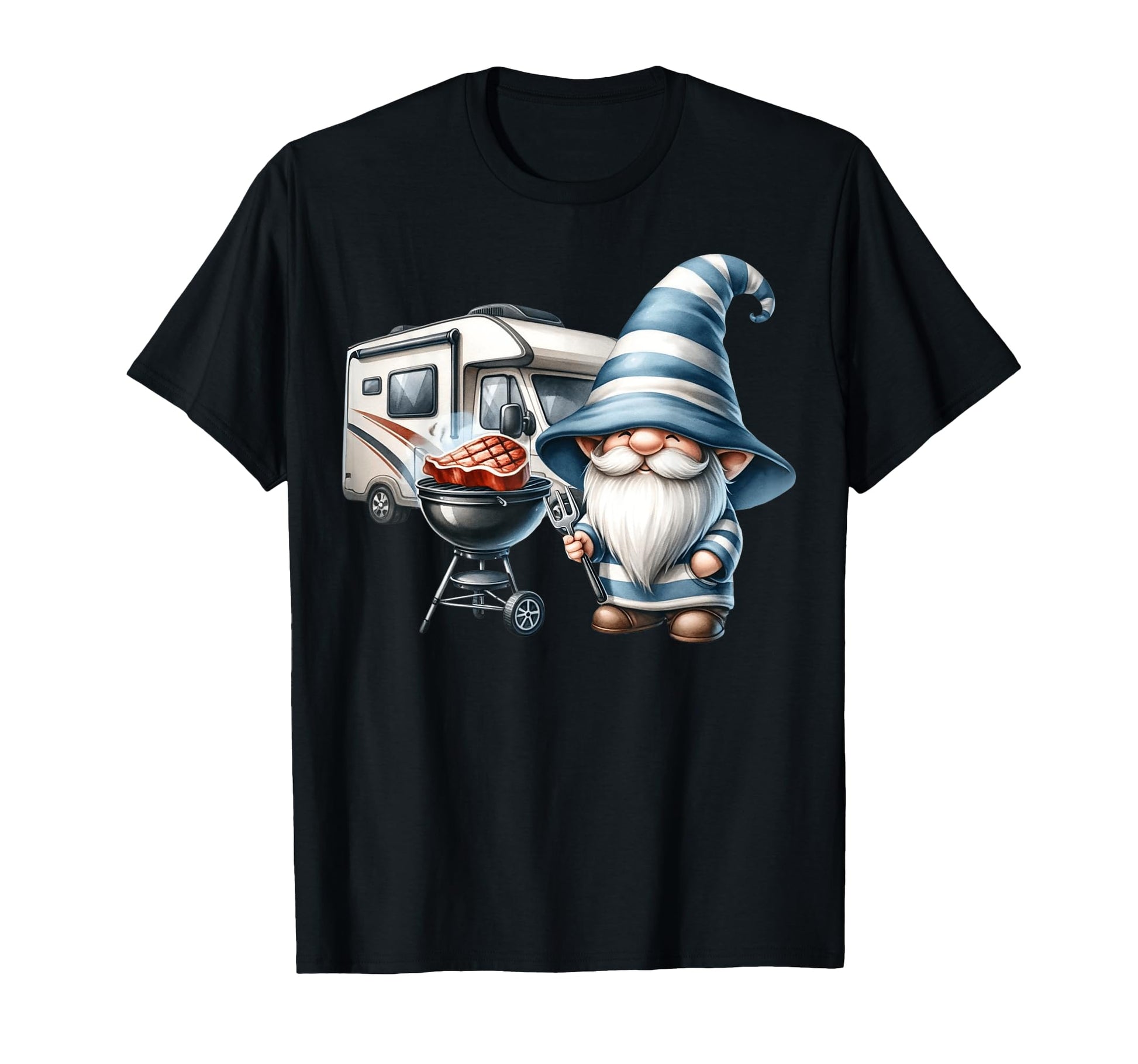 Grilling Dad Funny Camping Gnome Love T-Shirt - Streetwear Style Unisex - T-Shirt, Sweatshirt, Hoodie