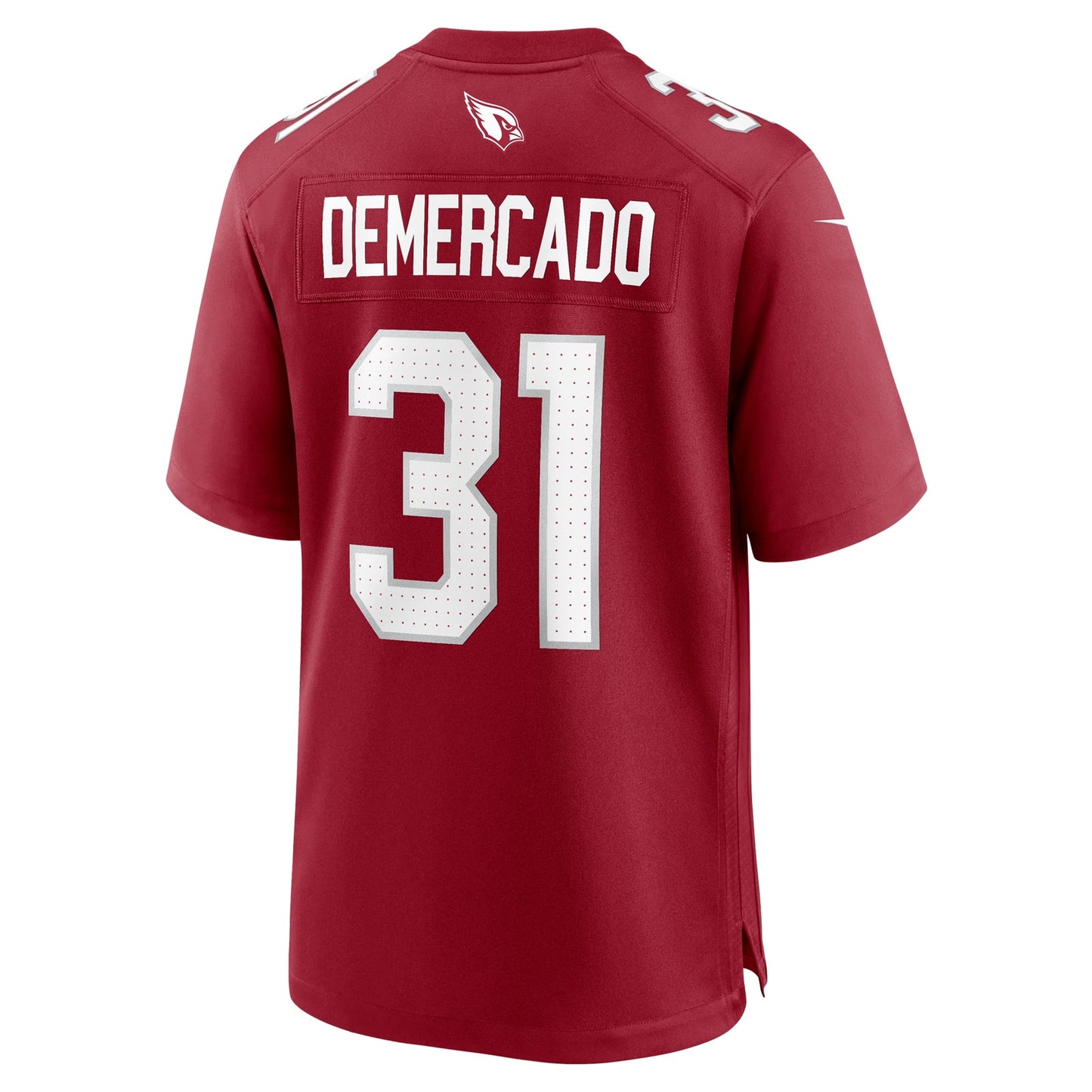 Emari Demercado Arizona Cardinals Team Game Jersey - Cardinal football jersey product view 3