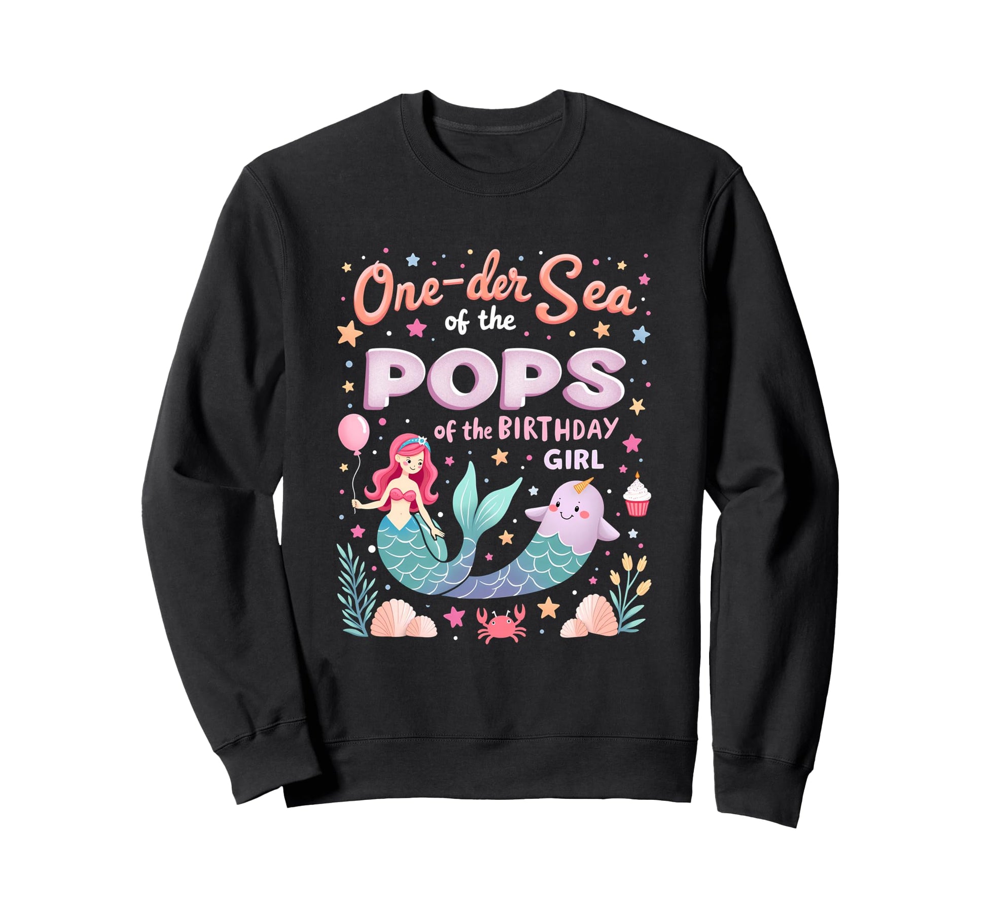 One Der Sea Father Pops Birthday Sweatshirt - Minimalist Print for Adults - T-Shirt, Sweatshirt, Hoodie
