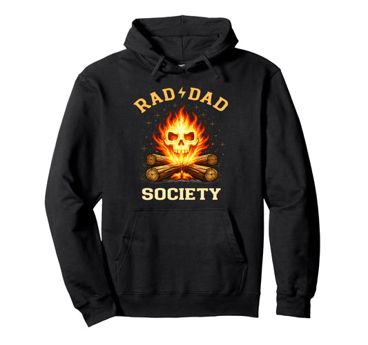 Camping Father Rad Dad Society Nature Hoodie - Custom Art Print for Adults - T-Shirt, Sweatshirt, Hoodie
