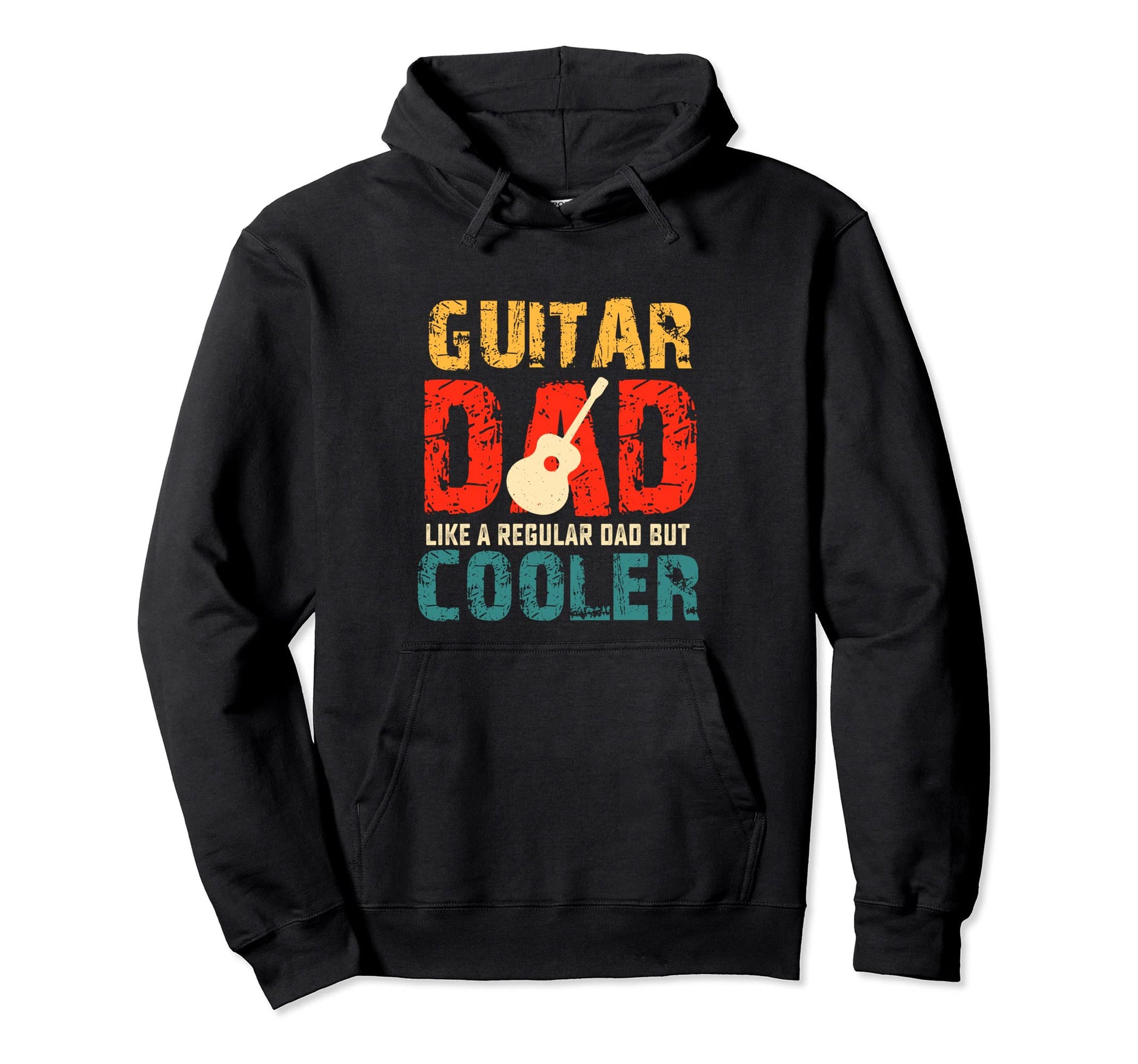 Guitar Fathers Day Dad Gift Musician Hoodie - Streetwear Style for Adults - T-Shirt, Sweatshirt, Hoodie