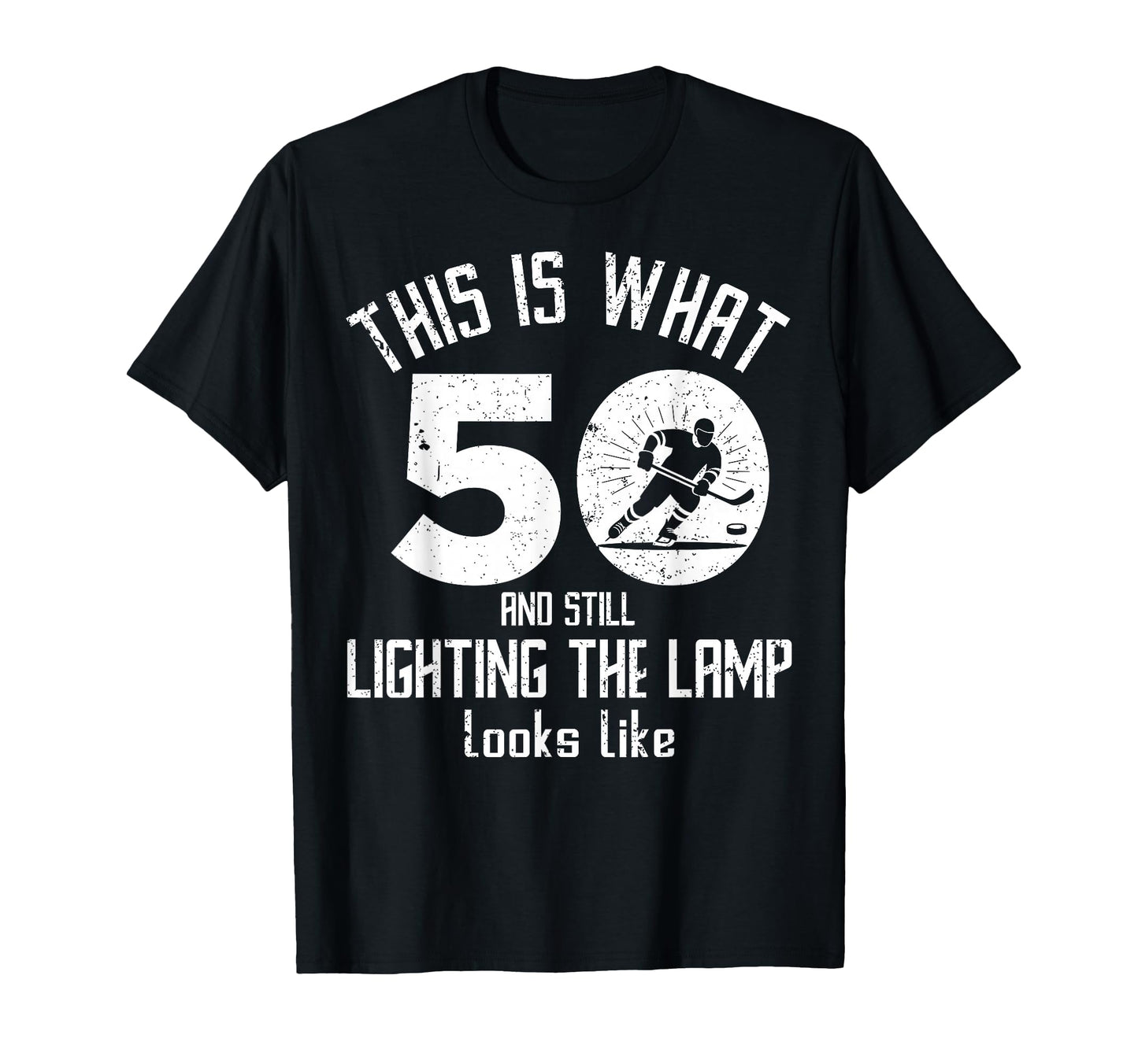 Funny Ice Hockey 50Th Birthday 50 Years T-Shirt - Unique Graphic Unisex - T-Shirt, Sweatshirt, Hoodie