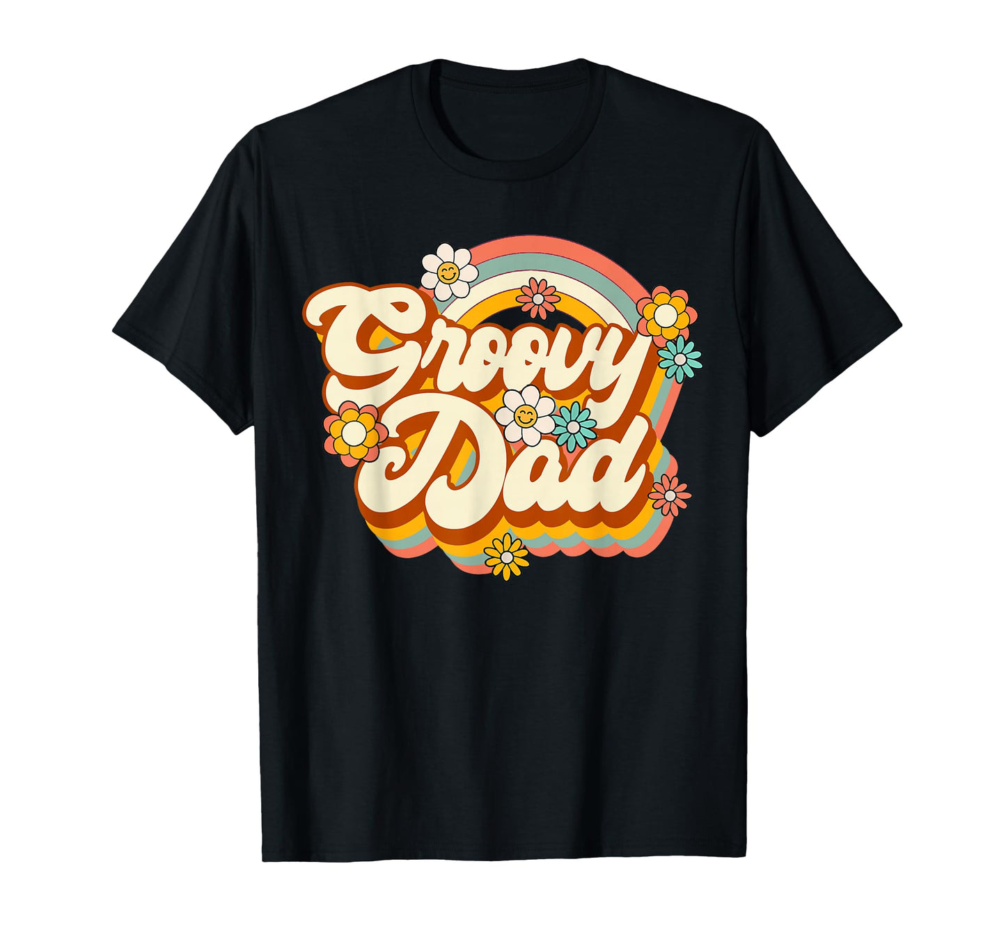 Groovy Dad Family Birthday 60S 70S T-Shirt - Graphic Print for Adults - T-Shirt, Sweatshirt, Hoodie