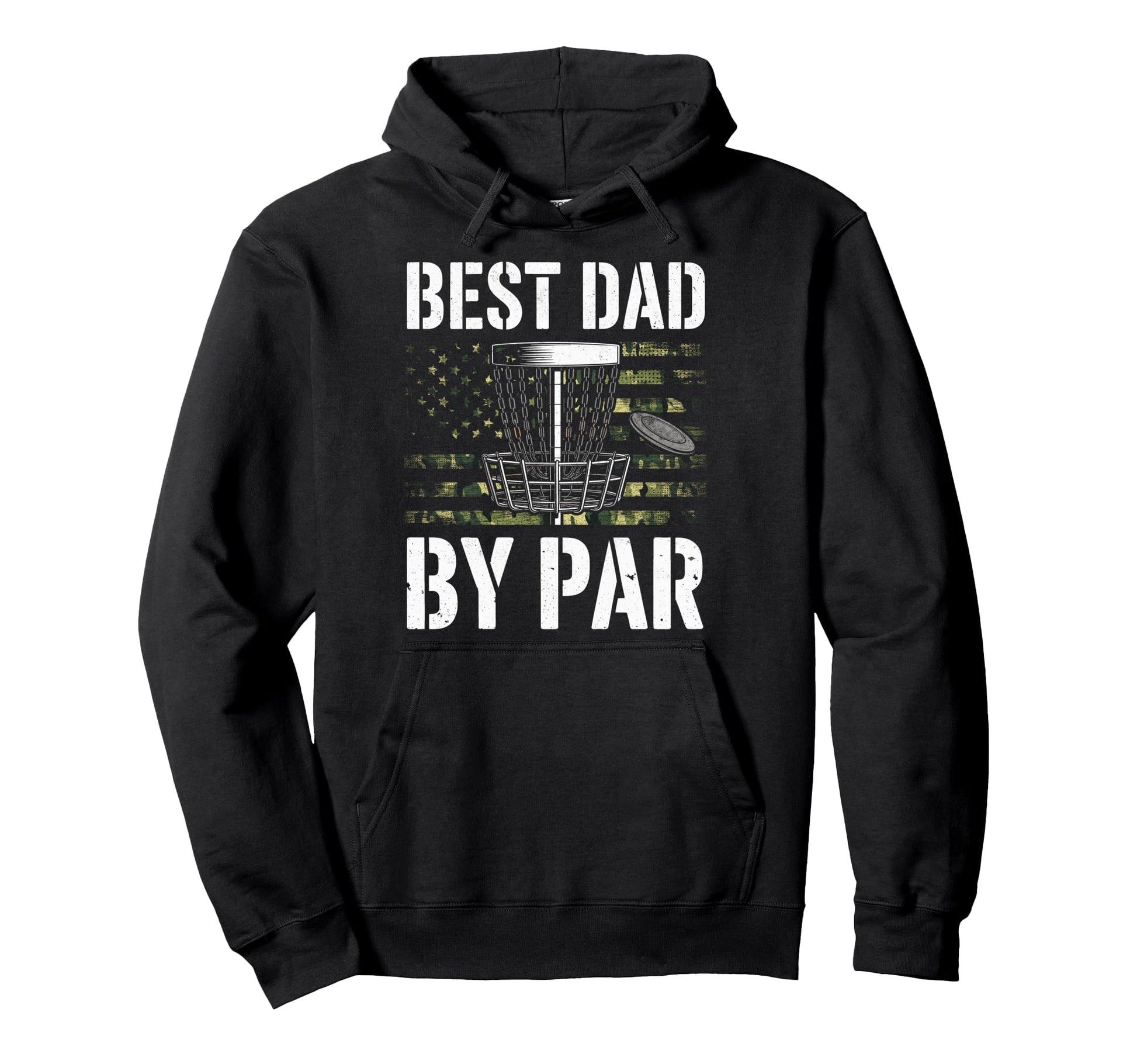 Us Camouflage Flag Best Dad Par Disc Hoodie - Custom Art Print for Adults - T-Shirt, Sweatshirt, Hoodie