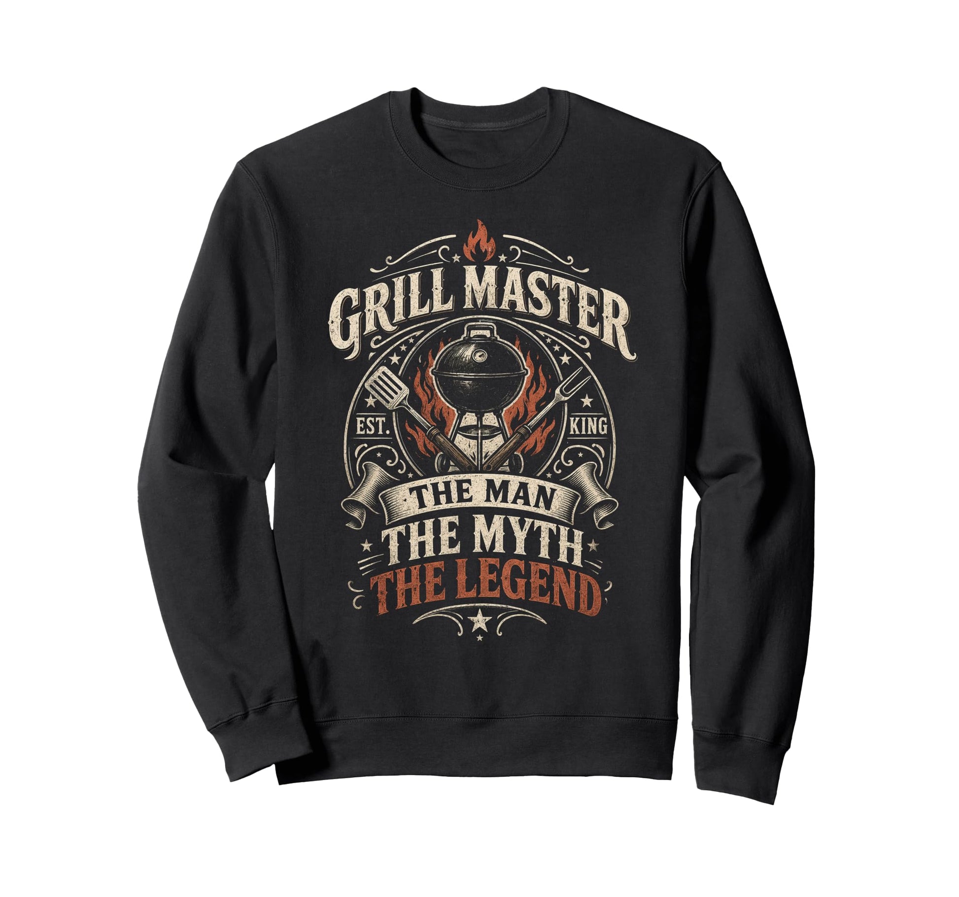 Grill Master Myth Legend Funny Bbq Sweatshirt - Novelty Apparel Unisex - T-Shirt, Sweatshirt, Hoodie