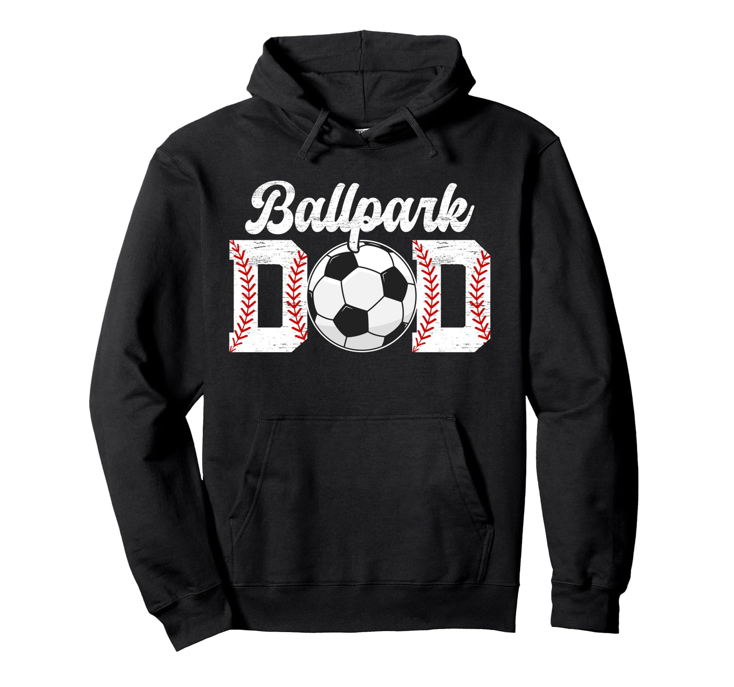 Ballpark Dad Baseball Soccer Dad Ballers Hoodie - Trendy Graphic Men Women - T-Shirt, Sweatshirt, Hoodie