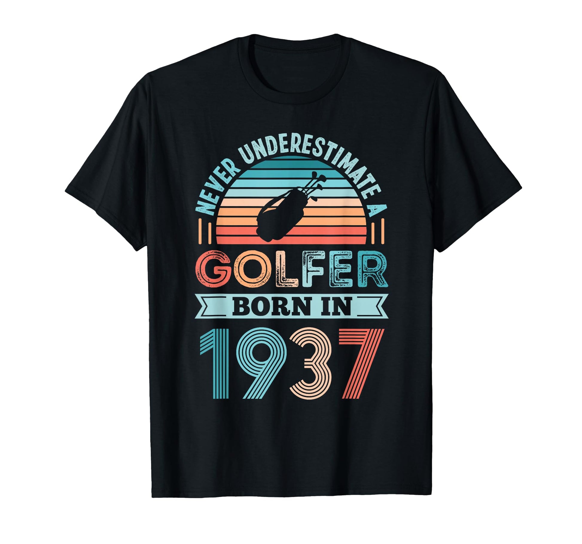Golfer Born 1937 90Th Birthday Golf T-Shirt - Aesthetic Graphic Men Women - T-Shirt, Sweatshirt, Hoodie