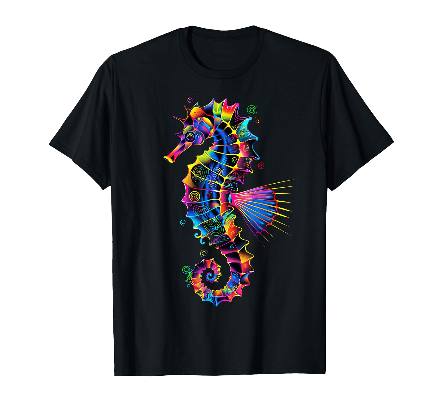 Seahorse Rainbow Colors Pop Art T-Shirt - Fun Novelty Design Men Women - T-Shirt, Sweatshirt, Hoodie