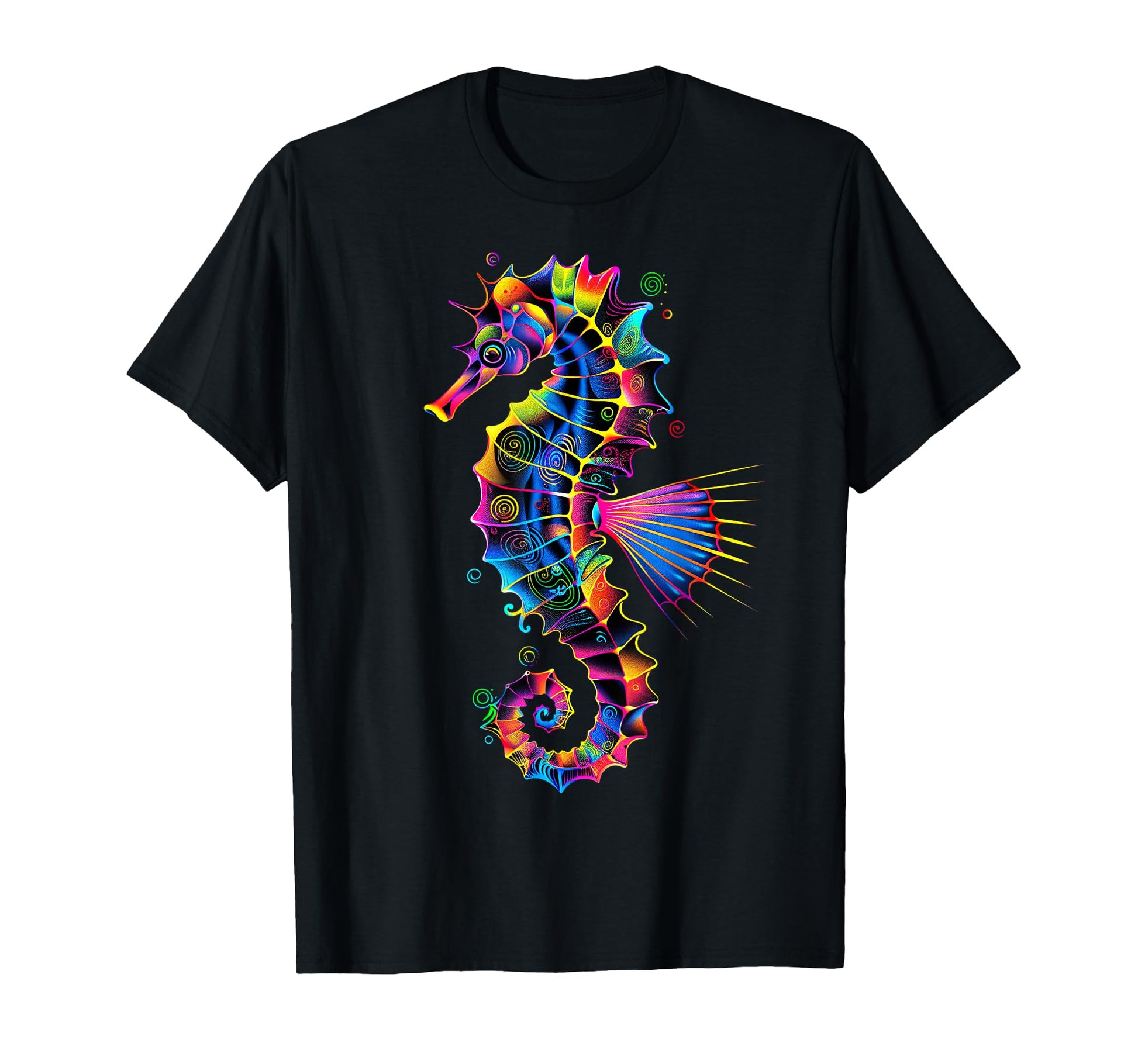 Seahorse Rainbow Colors Pop Art T-Shirt - Fun Novelty Design Men Women - T-Shirt, Sweatshirt, Hoodie