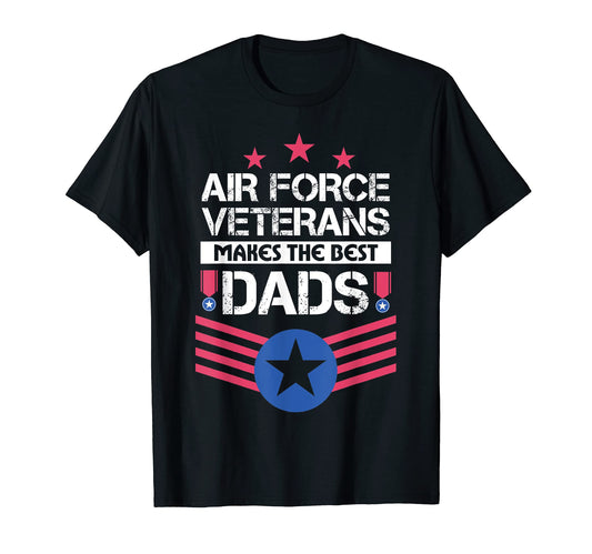 Air Force Veterans Makes Best Dad Us T-Shirt - Minimalist Print Unisex - T-Shirt, Sweatshirt, Hoodie