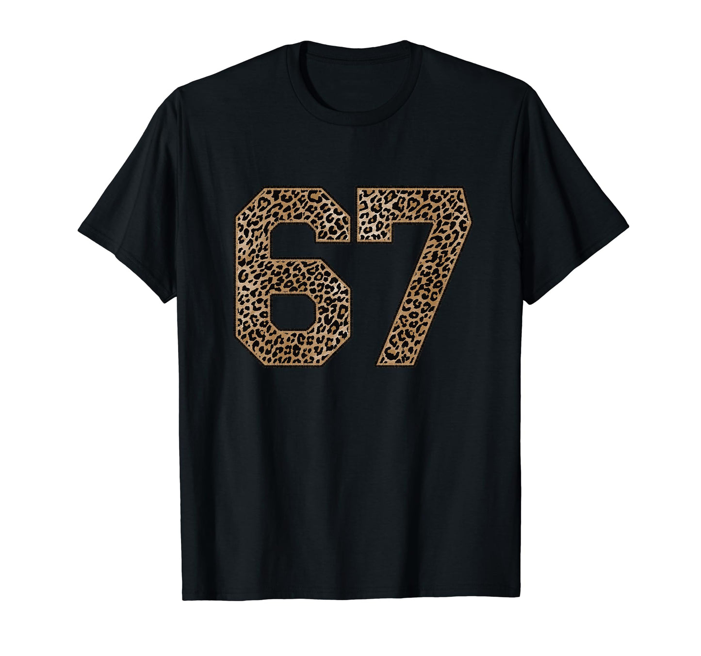 Leopard Number 67 Athlete Sports T-Shirt - Casual Everyday Wear for Adults - T-Shirt, Sweatshirt, Hoodie