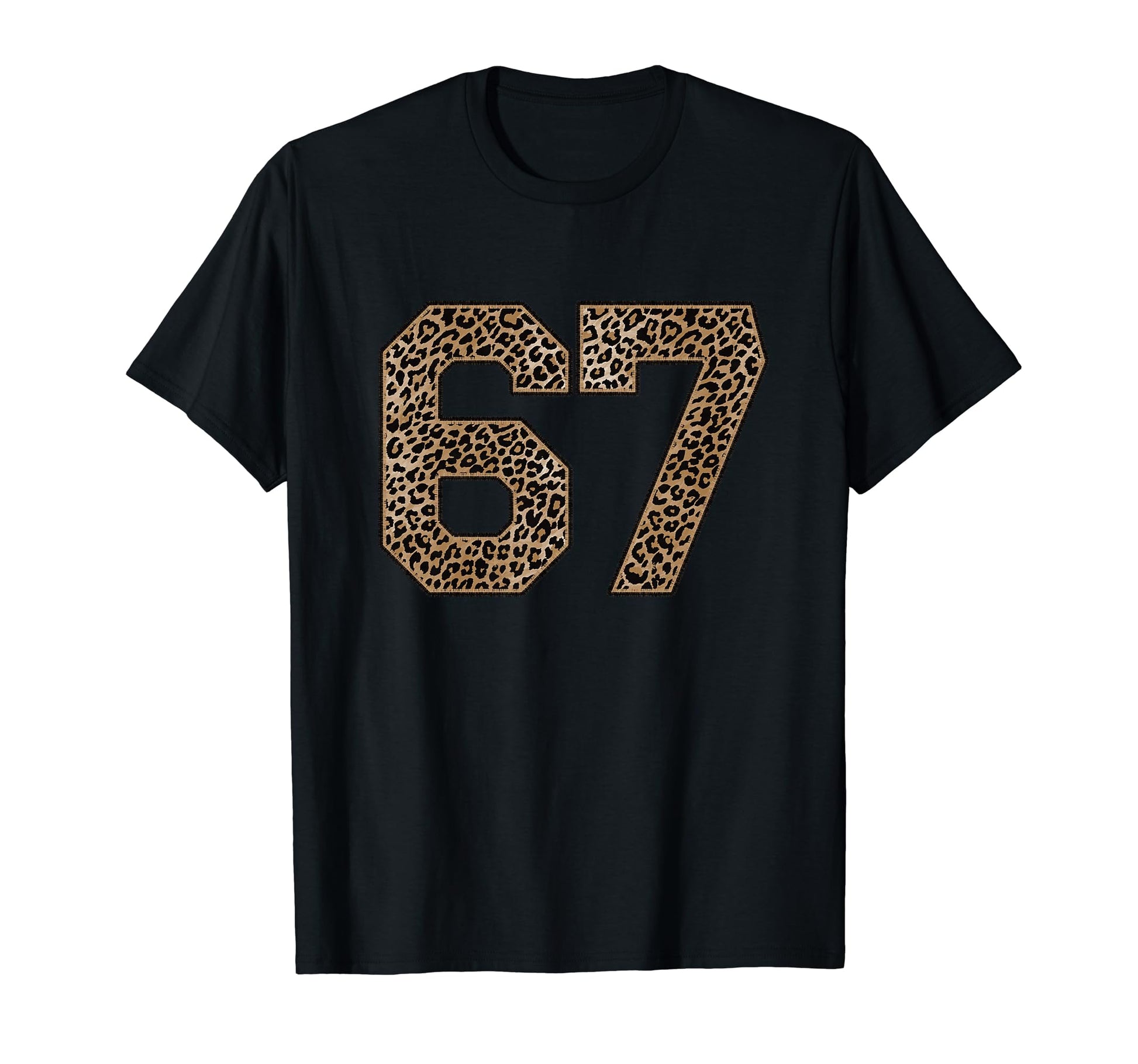 Leopard Number 67 Athlete Sports T-Shirt - Casual Everyday Wear for Adults - T-Shirt, Sweatshirt, Hoodie