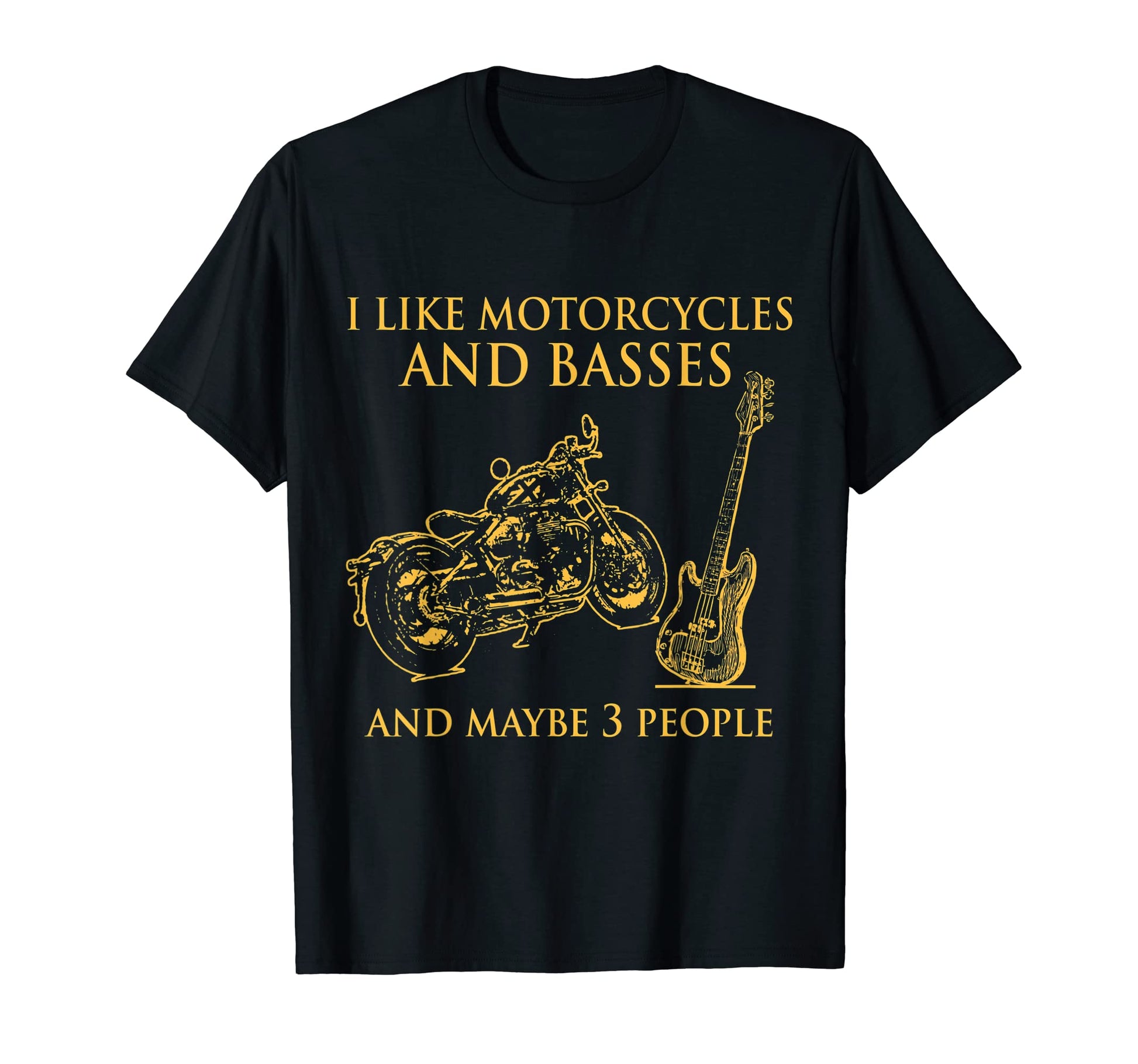 I Like Motorcycles And Bases And T-Shirt - Casual Everyday Wear Men Women - T-Shirt, Sweatshirt, Hoodie
