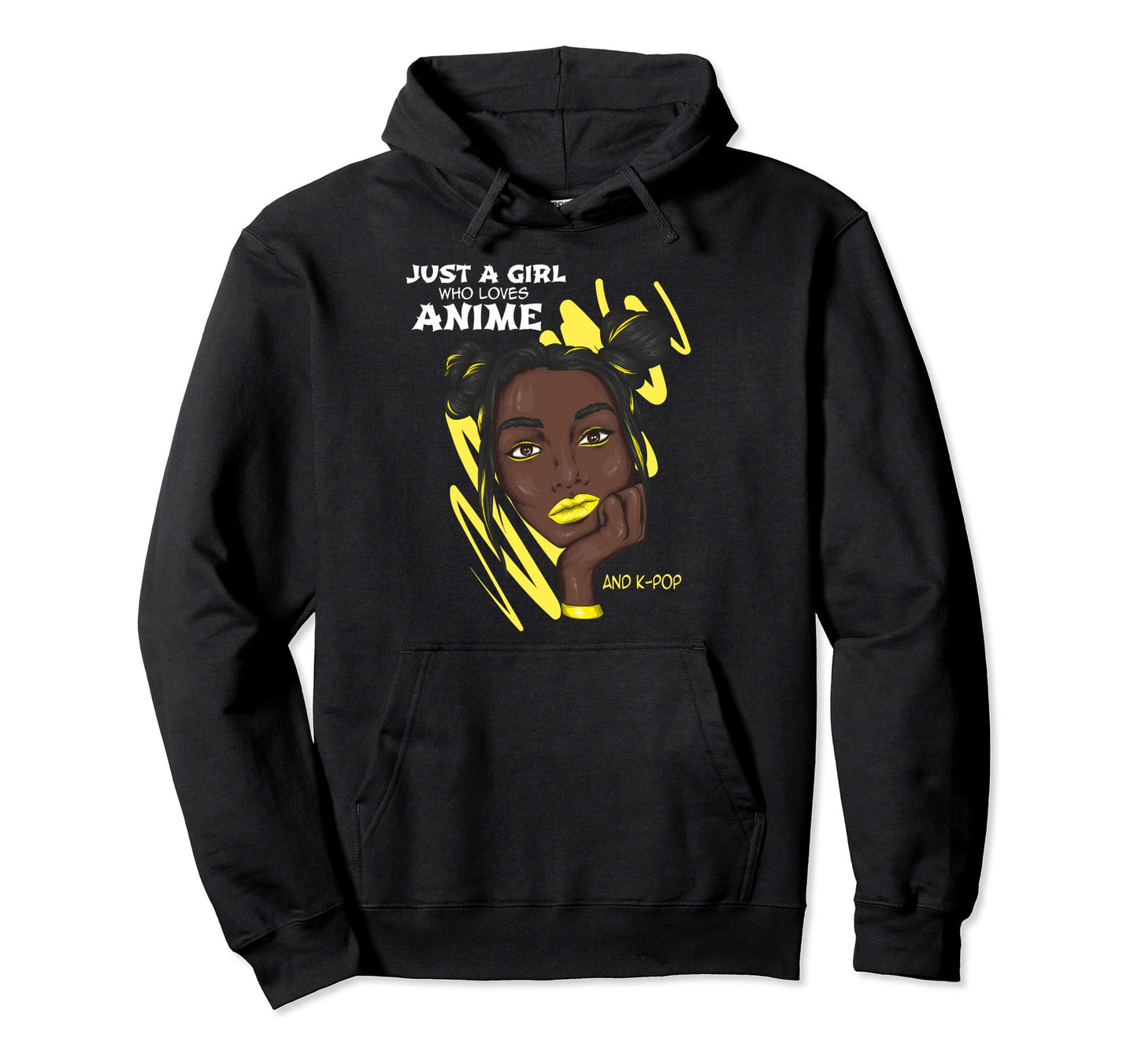Just Who Loves Anime And K Pop Kawaii Hoodie - Aesthetic Graphic Unisex - T-Shirt, Sweatshirt, Hoodie