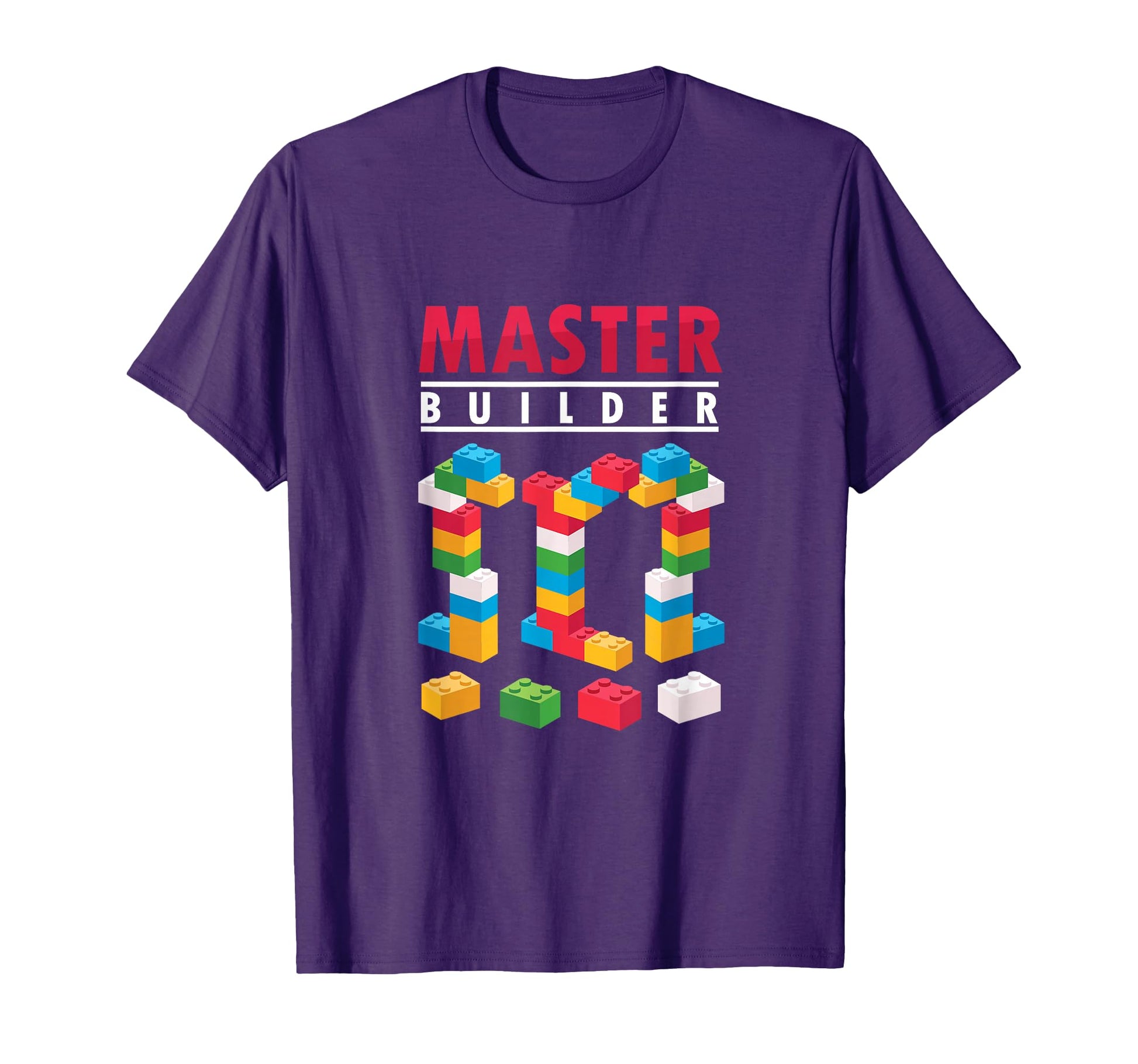 Builder Colourful Building Blocks T-Shirt - Novelty Apparel Men Women - T-Shirt, Sweatshirt, Hoodie
