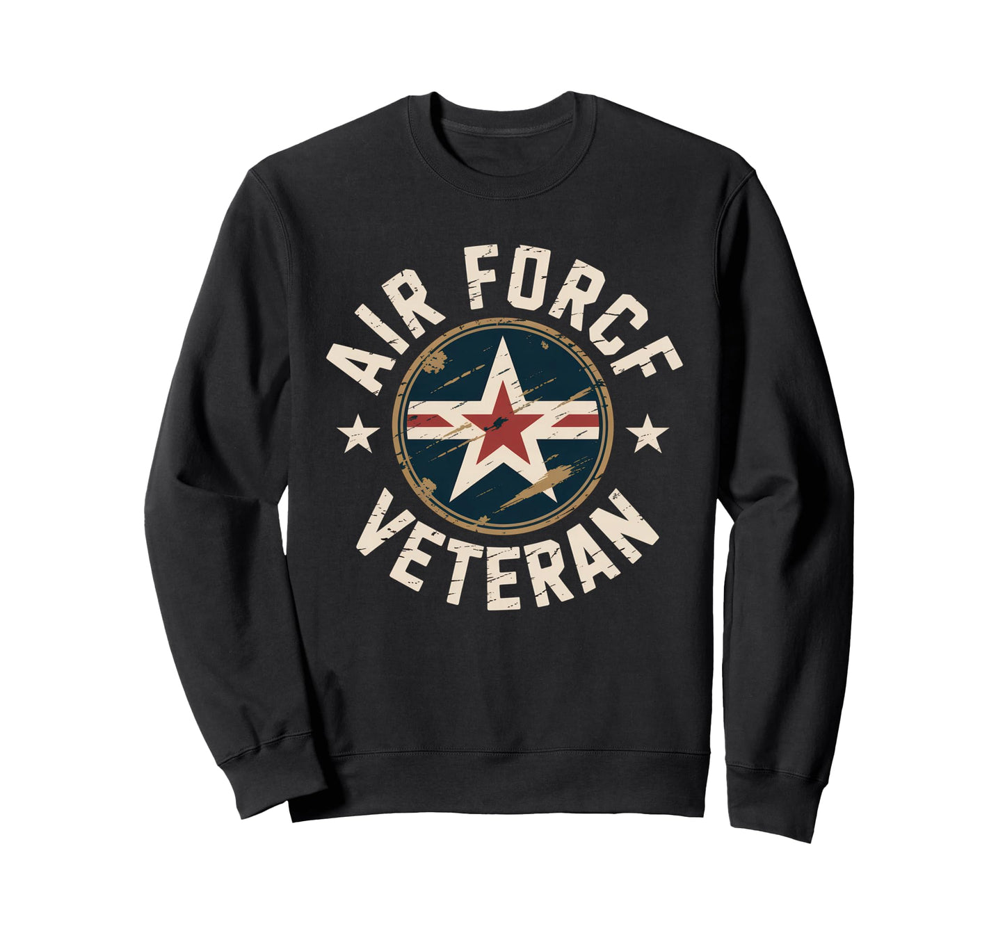 Air Force Veteran Us American Flag Sweatshirt - Graphic Print Men Women - T-Shirt, Sweatshirt, Hoodie