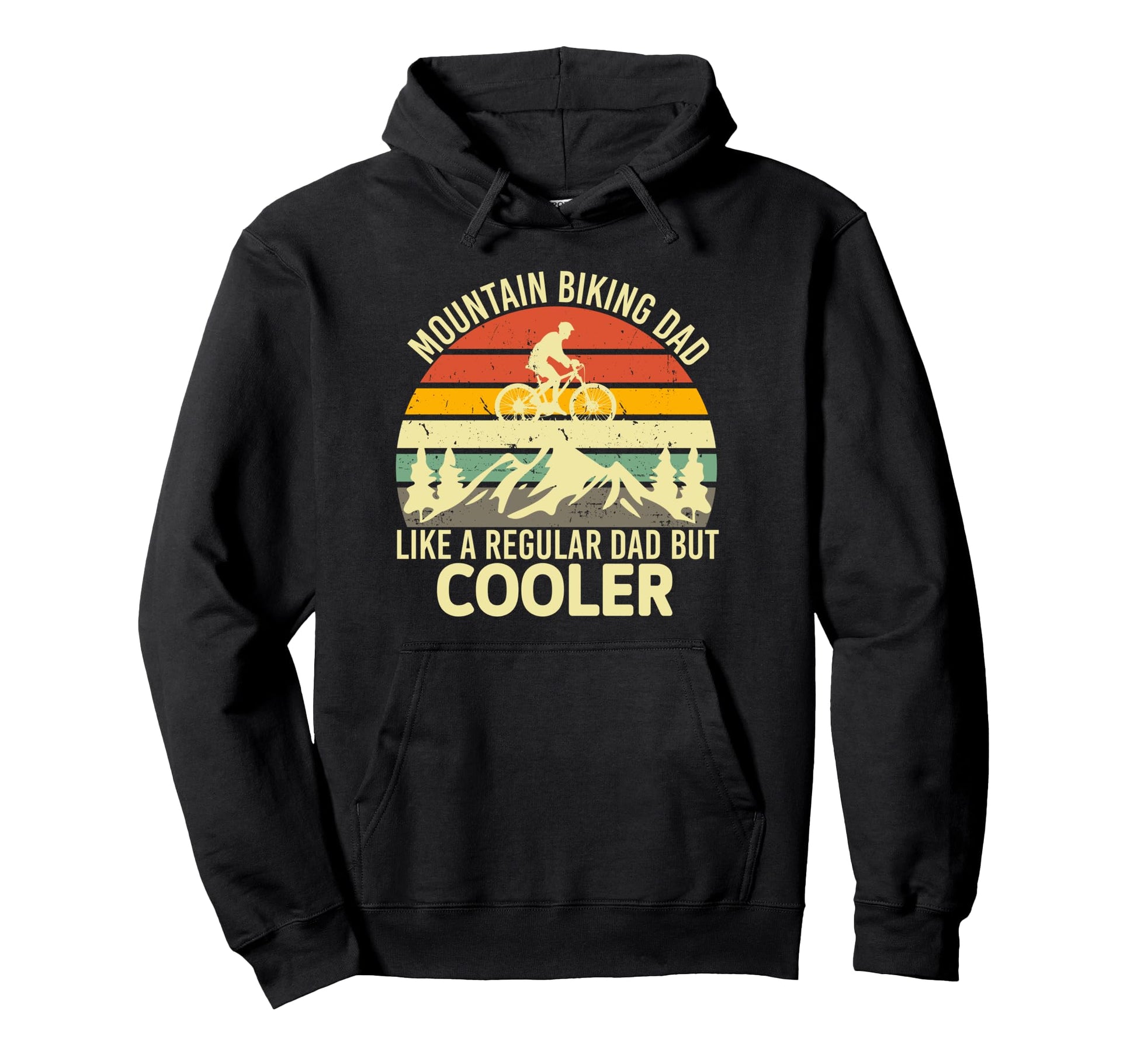Mountain Biking Dad Like Regular Dad But Hoodie - Novelty Apparel Unisex - T-Shirt, Sweatshirt, Hoodie