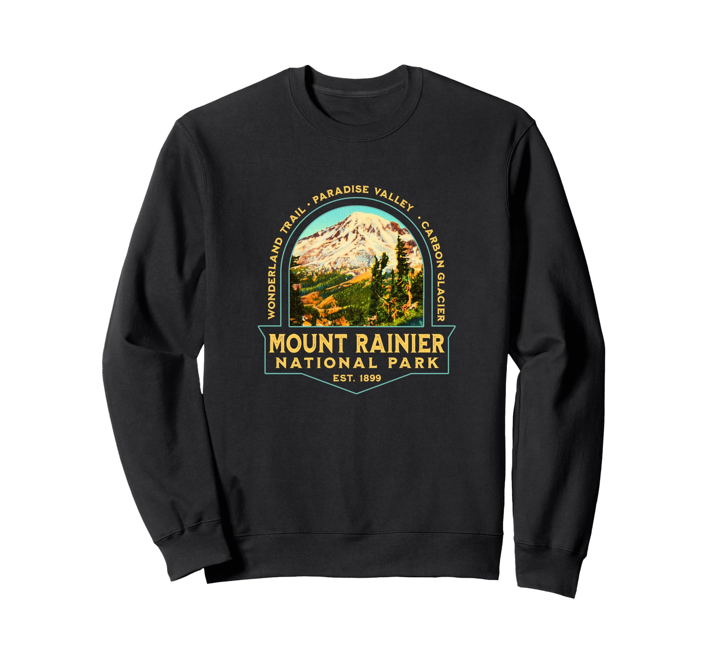 Mount Rainier National Park Sweatshirt - Novelty Apparel for Adults - T-Shirt, Sweatshirt, Hoodie