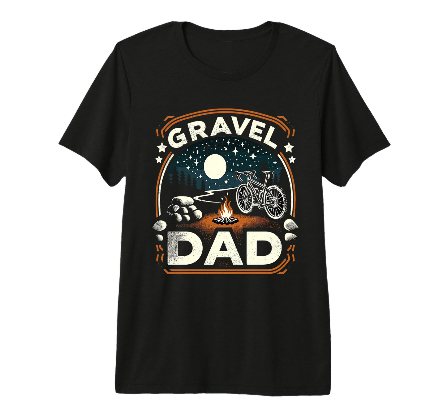 Gravel Dad Gravel Gravel Gravelbike T-Shirt - Graphic Print for Adults - T-Shirt, Sweatshirt, Hoodie