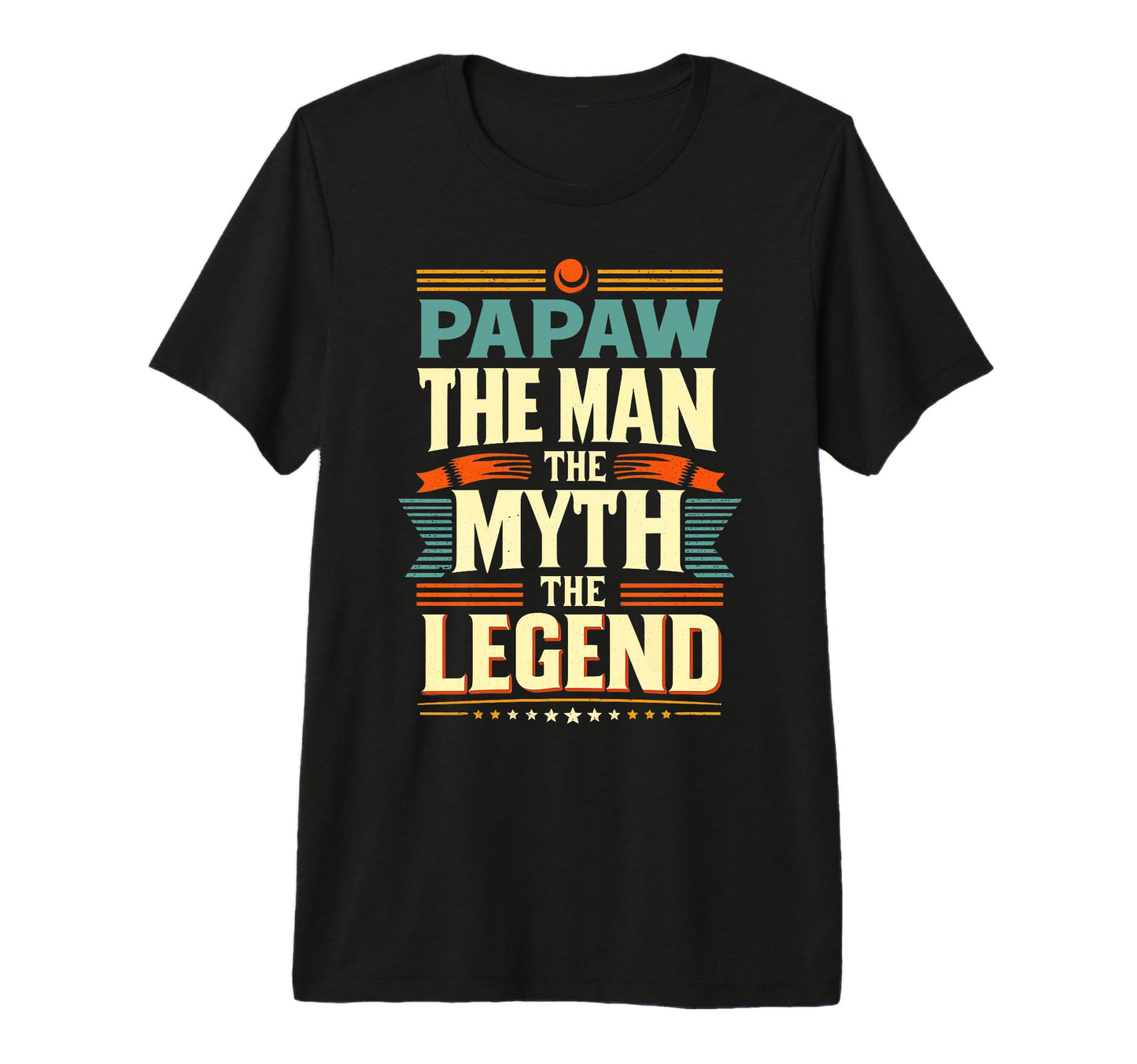 Mens Papaw Myth Legend Dad Grandpa Tri T-Shirt - Novelty Apparel Men Women - T-Shirt, Sweatshirt, Hoodie