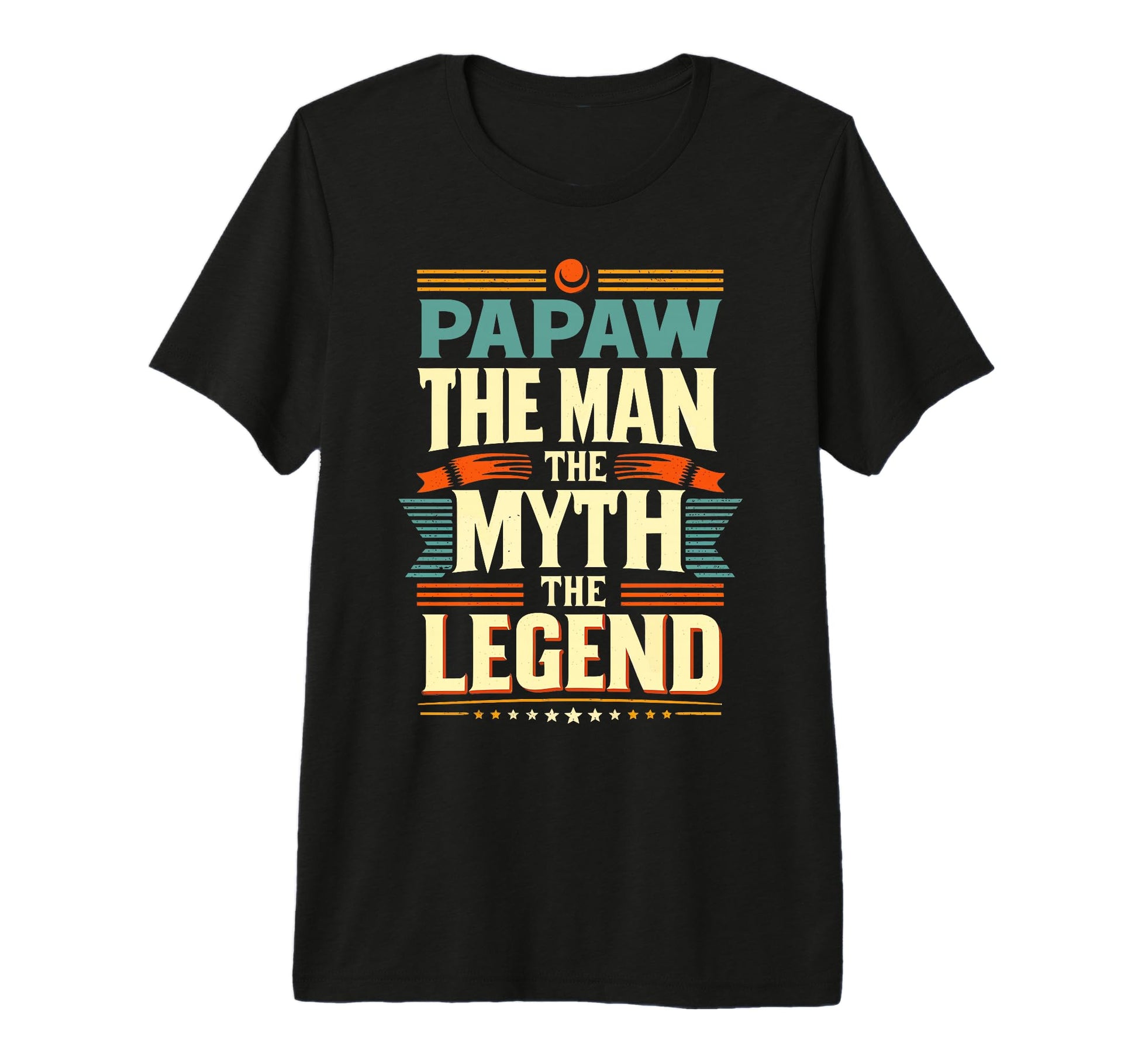 Mens Papaw Myth Legend Dad Grandpa Tri T-Shirt - Novelty Apparel Men Women - T-Shirt, Sweatshirt, Hoodie