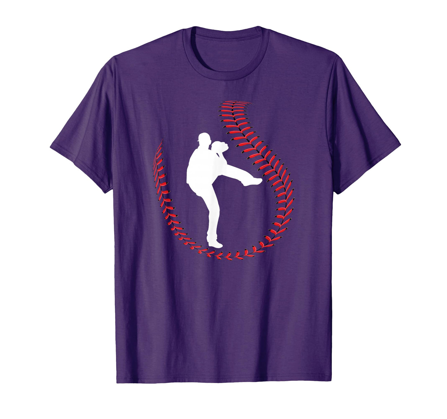Baseball Pitcher Ball Stitch T-Shirt - Custom Art Print for Adults - T-Shirt, Sweatshirt, Hoodie