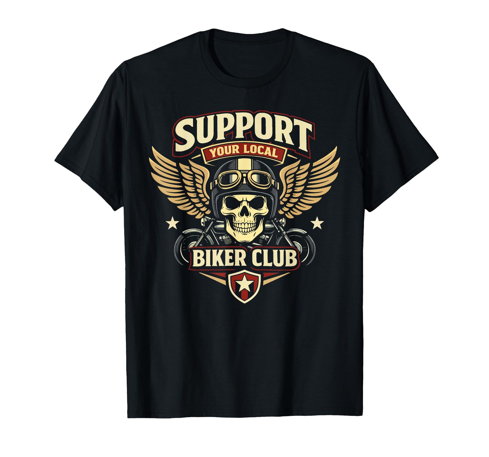 Motorcycle Biker Support Your Local T-Shirt - Graphic Print Men Women - T-Shirt, Sweatshirt, Hoodie