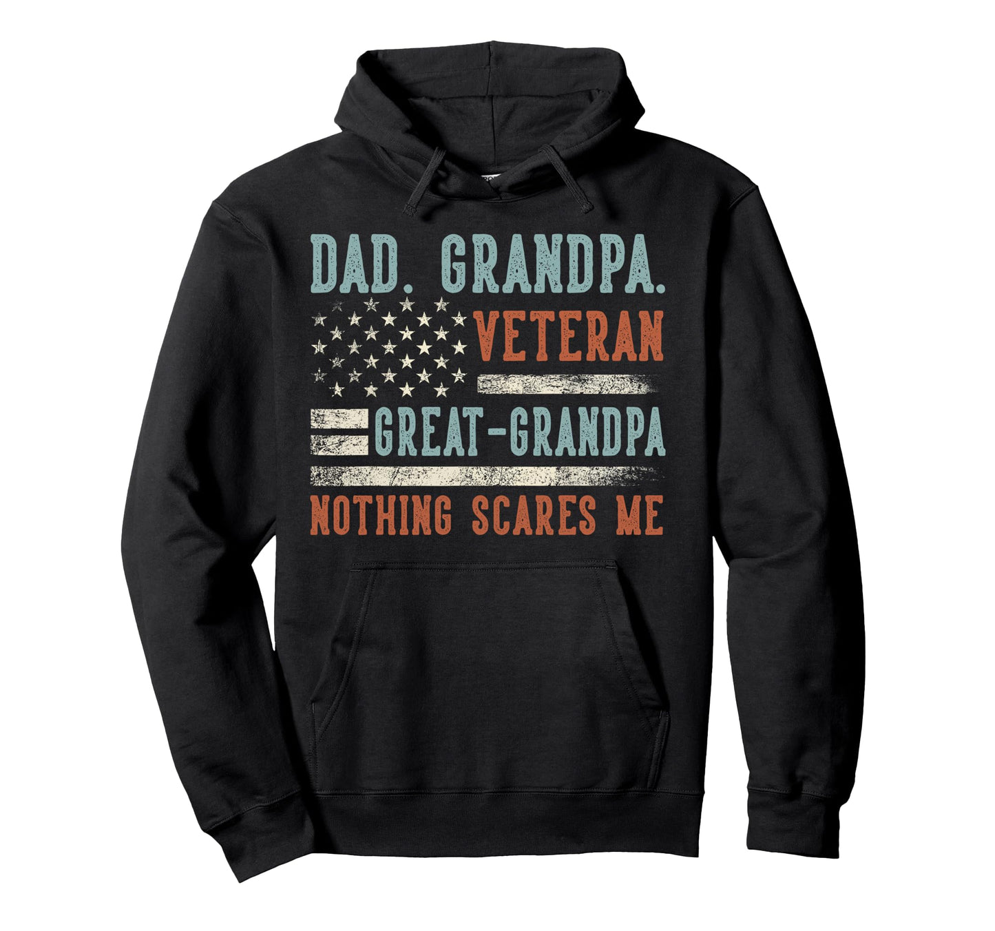Grandpa Veteran Great Grandpa Us Hoodie - Casual Everyday Wear for Adults - T-Shirt, Sweatshirt, Hoodie