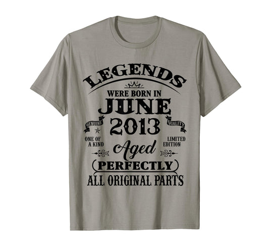 13Th Birthday Gift Legend Born June T-Shirt - Unique Graphic for Adults - T-Shirt, Sweatshirt, Hoodie