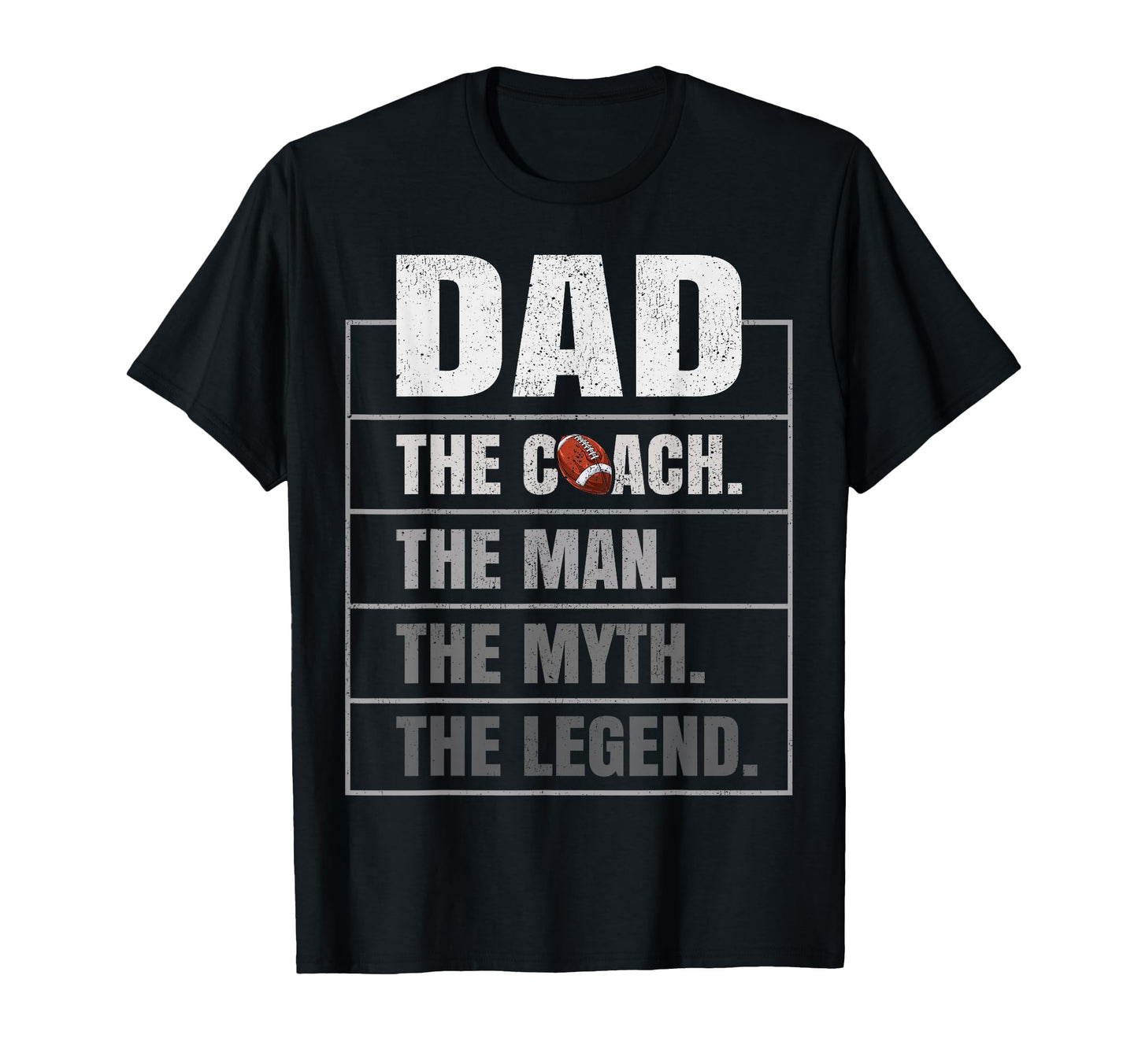 Rugby Coach Dad Myth Legend Rugby T-Shirt - Unique Graphic Men Women - T-Shirt, Sweatshirt, Hoodie