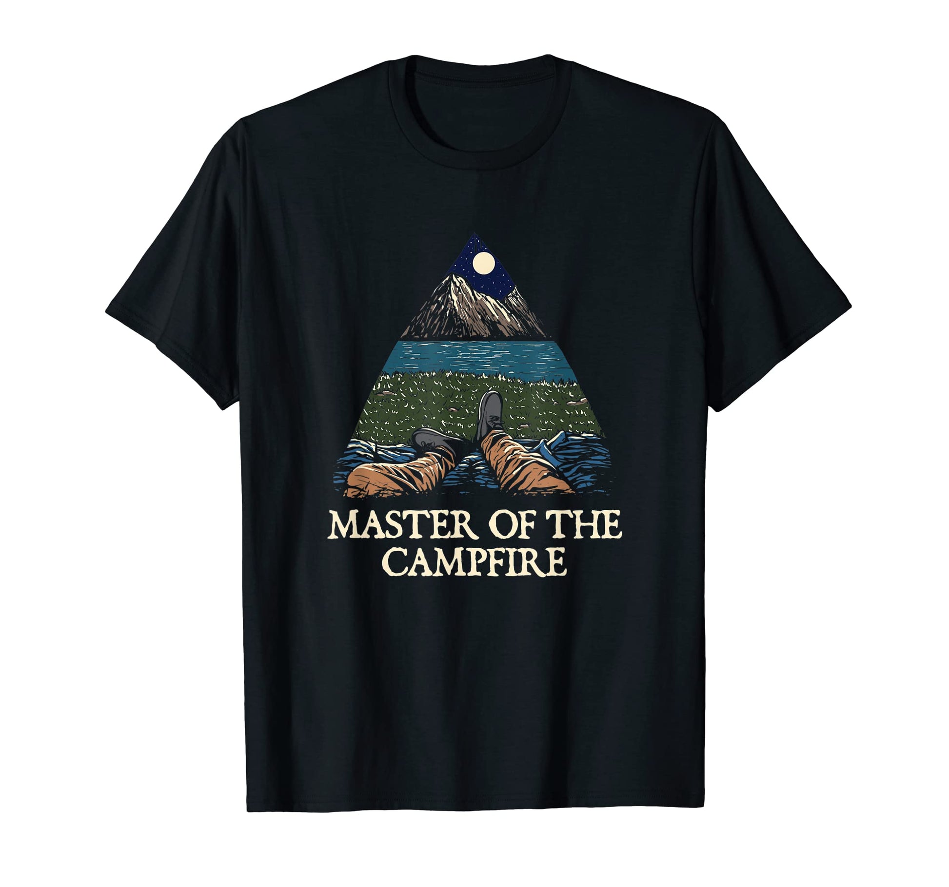 Master Campfire Camping Dad Camper T-Shirt - Graphic Print for Adults - T-Shirt, Sweatshirt, Hoodie