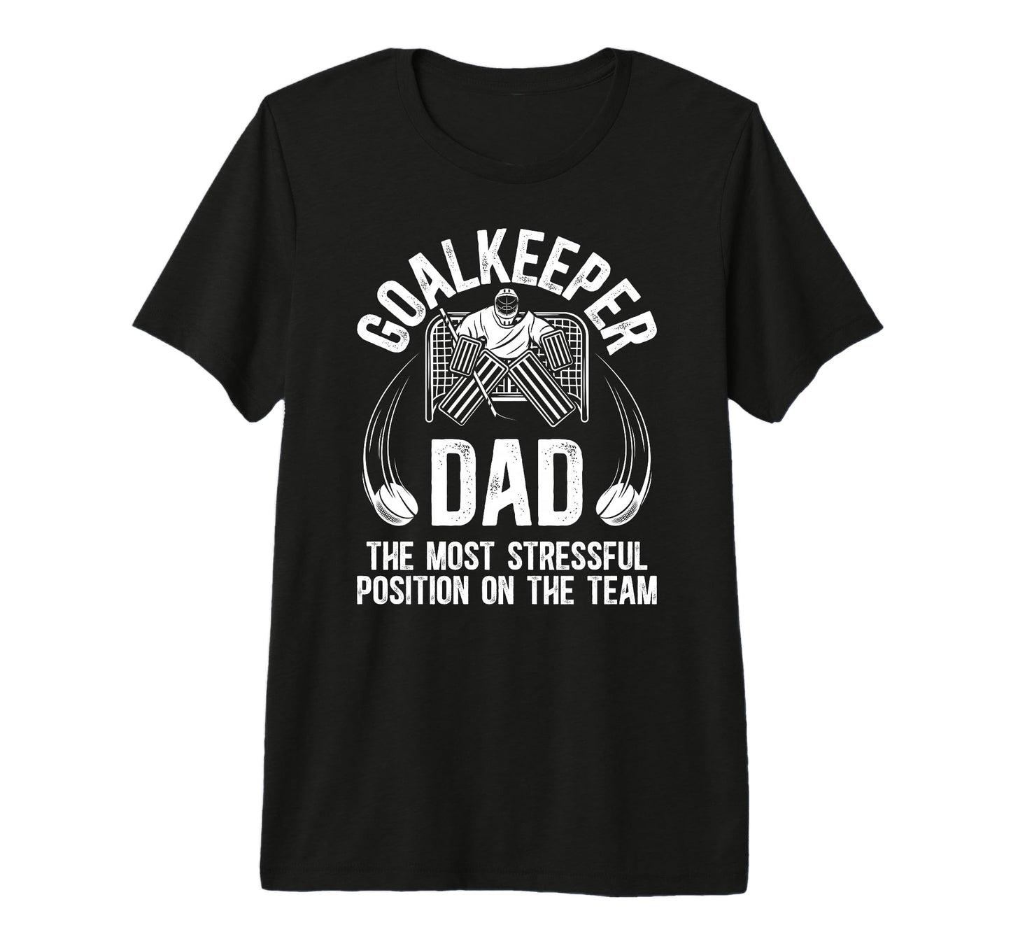 Mens Funny Ice Hockey Goalkeeper T-Shirt - Casual Everyday Wear for Adults - T-Shirt, Sweatshirt, Hoodie