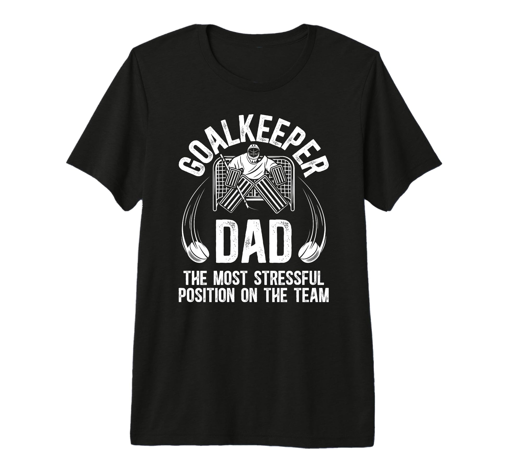 Mens Funny Ice Hockey Goalkeeper T-Shirt - Casual Everyday Wear for Adults - T-Shirt, Sweatshirt, Hoodie