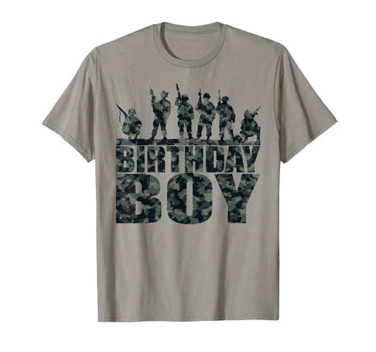 Birthday Army Party Military Party T-Shirt - Streetwear Style Unisex - T-Shirt, Sweatshirt, Hoodie