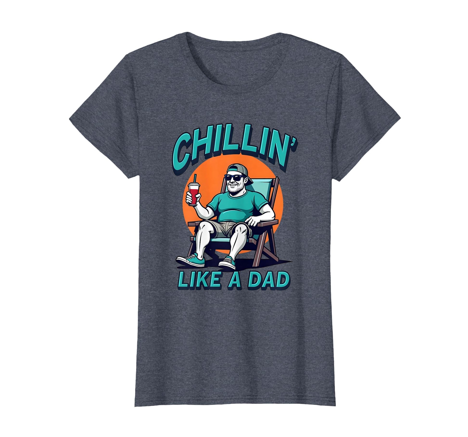 Chillin Like Dad Rad Dad T-Shirt - Trendy Graphic for Adults - T-Shirt, Sweatshirt, Hoodie