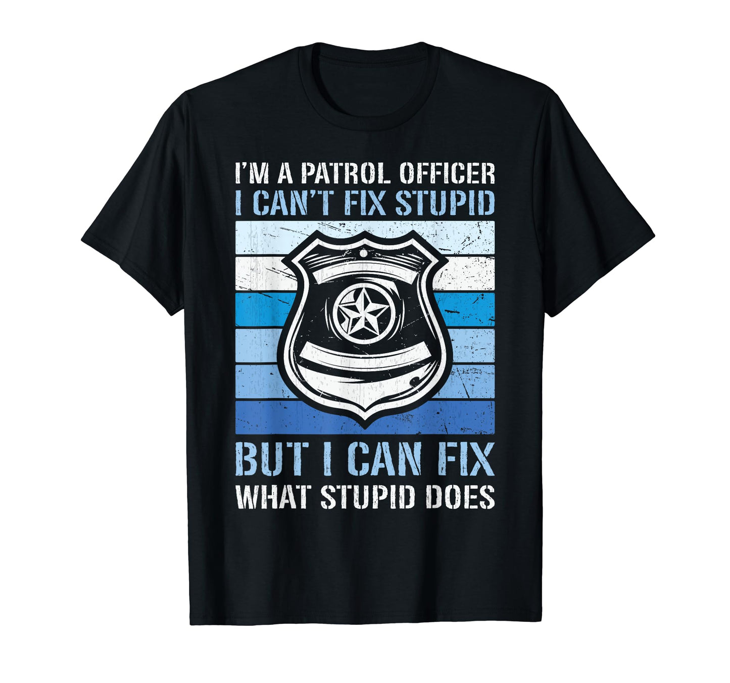 Best Patrol Officer Dad Law T-Shirt - Custom Art Print for Adults - T-Shirt, Sweatshirt, Hoodie