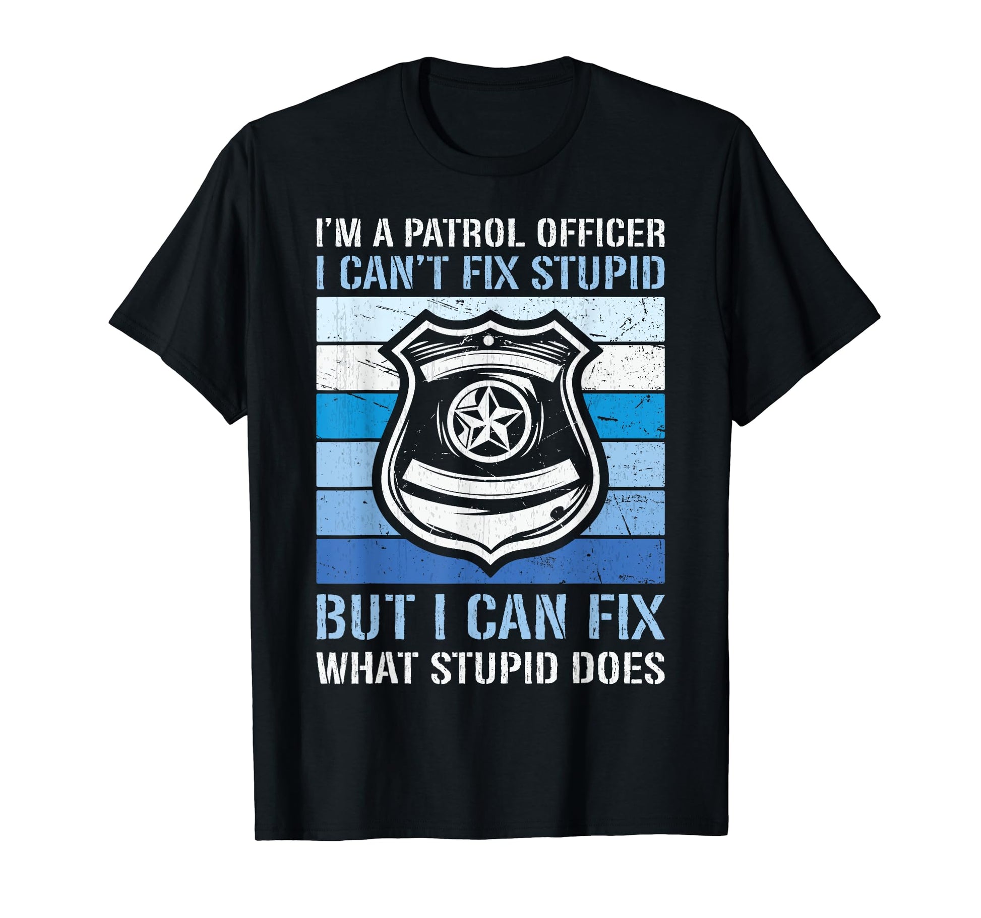 Best Patrol Officer Dad Law T-Shirt - Custom Art Print for Adults - T-Shirt, Sweatshirt, Hoodie