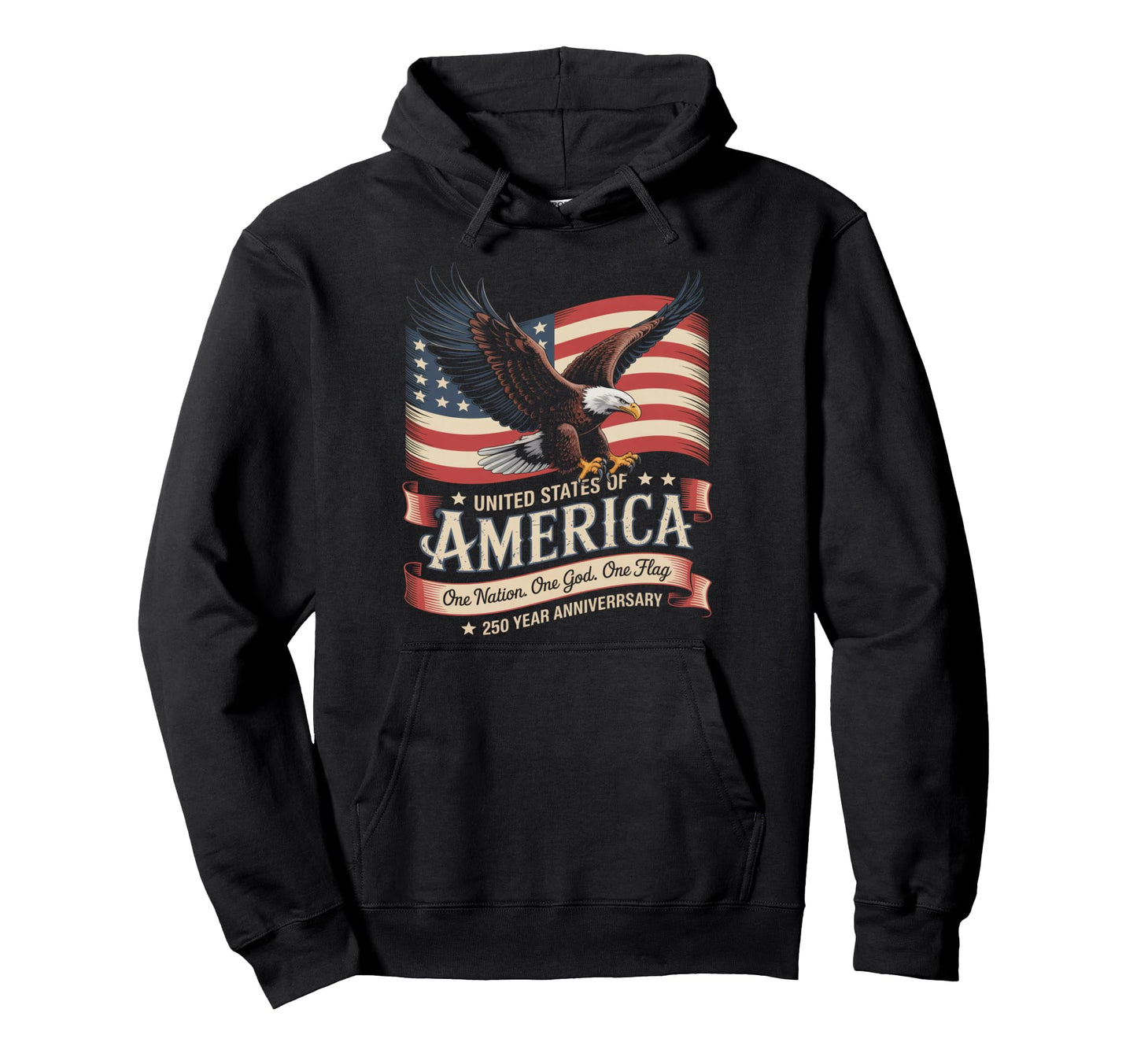 250Th Anniversary America 1776 Hoodie - Fun Novelty Design Unisex - T-Shirt, Sweatshirt, Hoodie