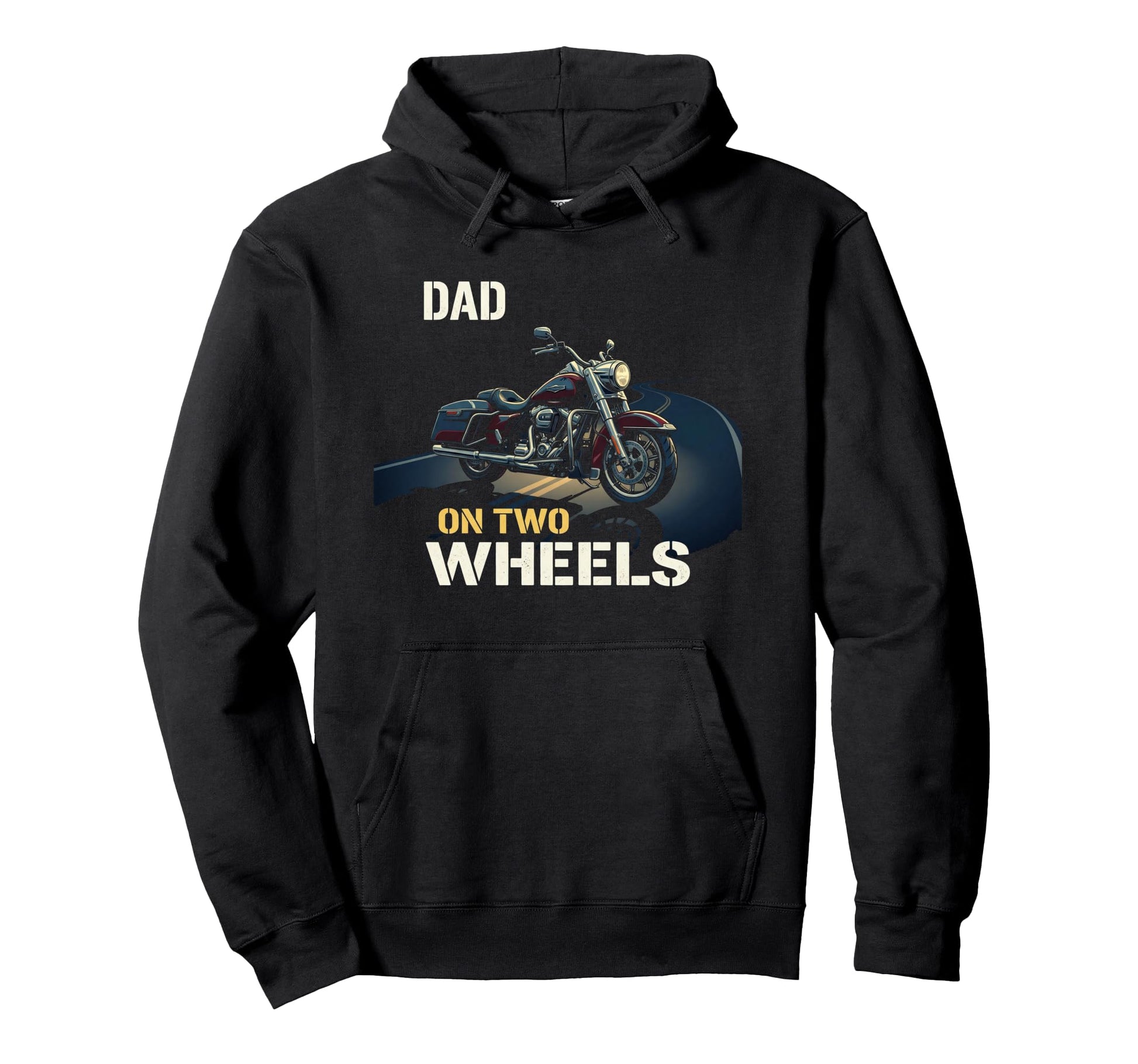 Motorcycle Papa Rider Biker Dad Gift Two Hoodie - Aesthetic Graphic Unisex - T-Shirt, Sweatshirt, Hoodie