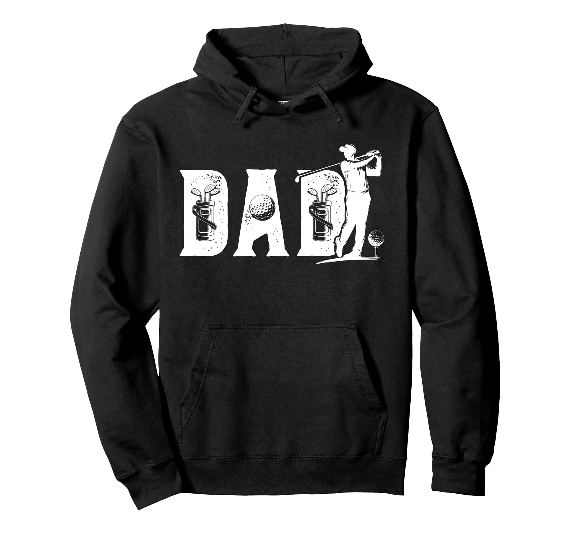 Golf Dad Golfer Dad Golf Player Dad Hoodie - Novelty Apparel for Adults - T-Shirt, Sweatshirt, Hoodie