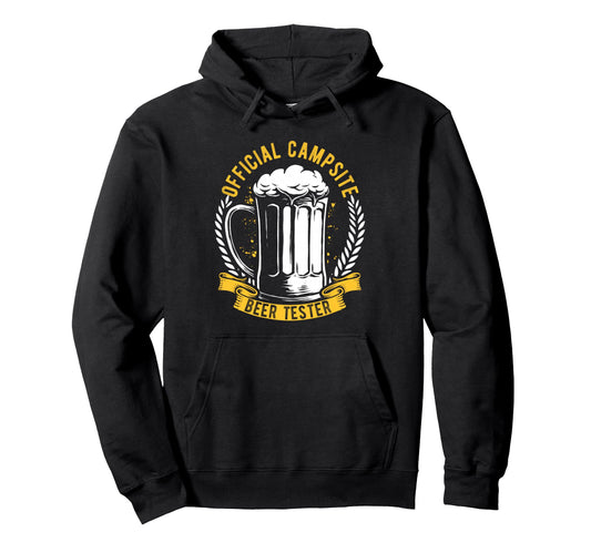 Campsite Beer Tester Hoodie - Unique Graphic Men Women - T-Shirt, Sweatshirt, Hoodie