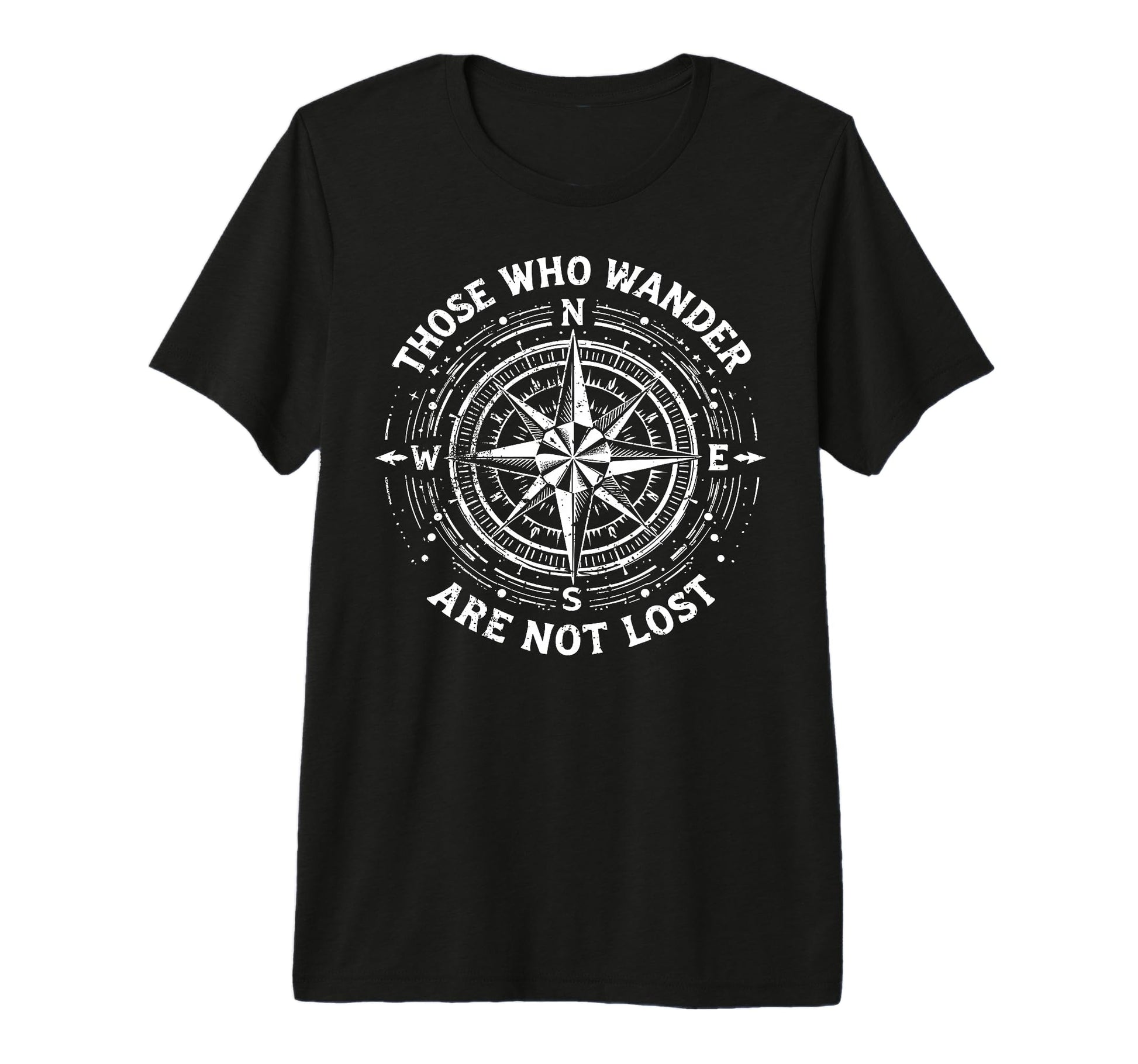 Not All Who Wander Lost Camping Hiking T-Shirt - Unique Graphic for Adults - T-Shirt, Sweatshirt, Hoodie