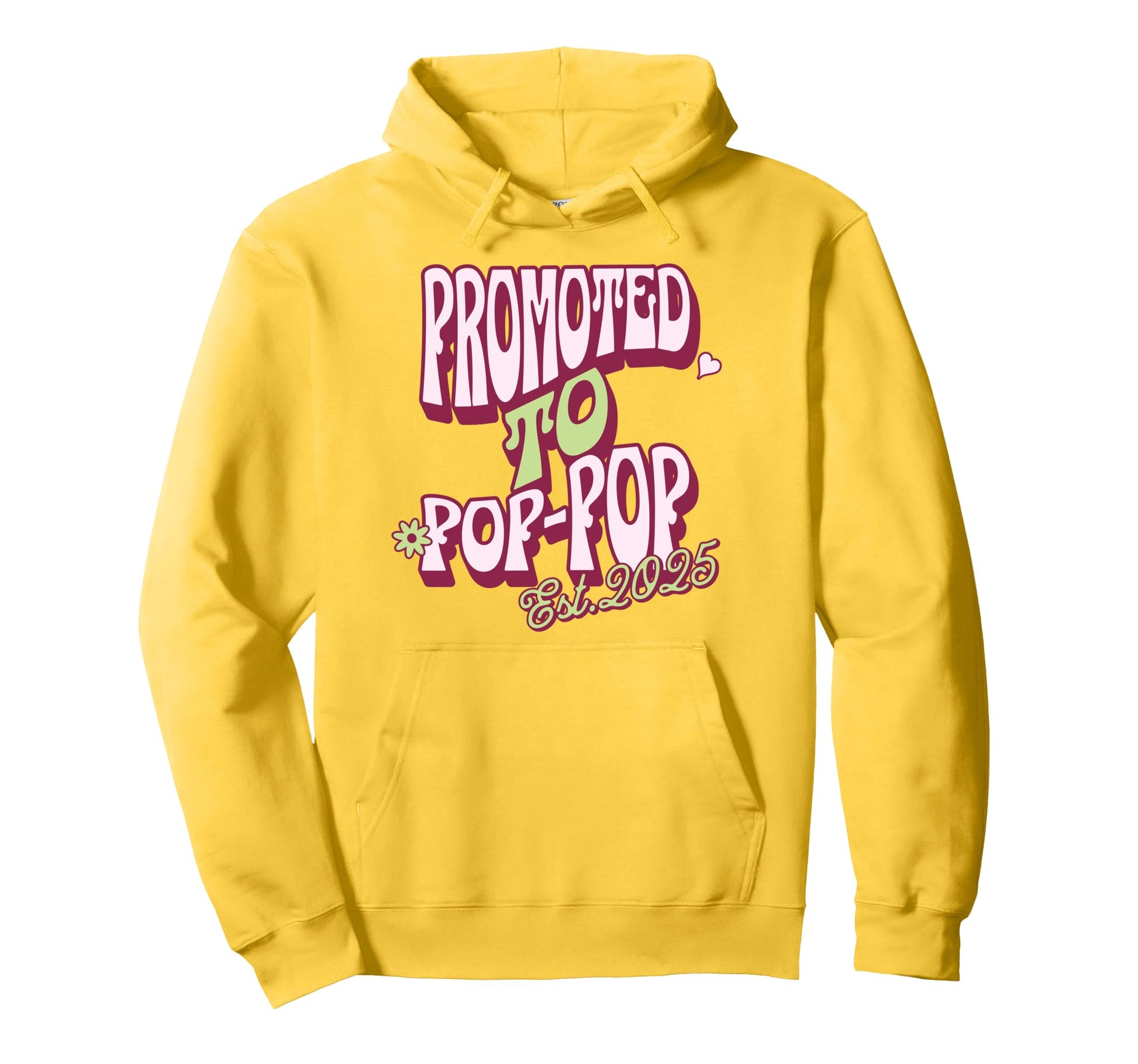 Promoted To Pop Pop Est 2025 First Hoodie - Custom Art Print for Adults - T-Shirt, Sweatshirt, Hoodie